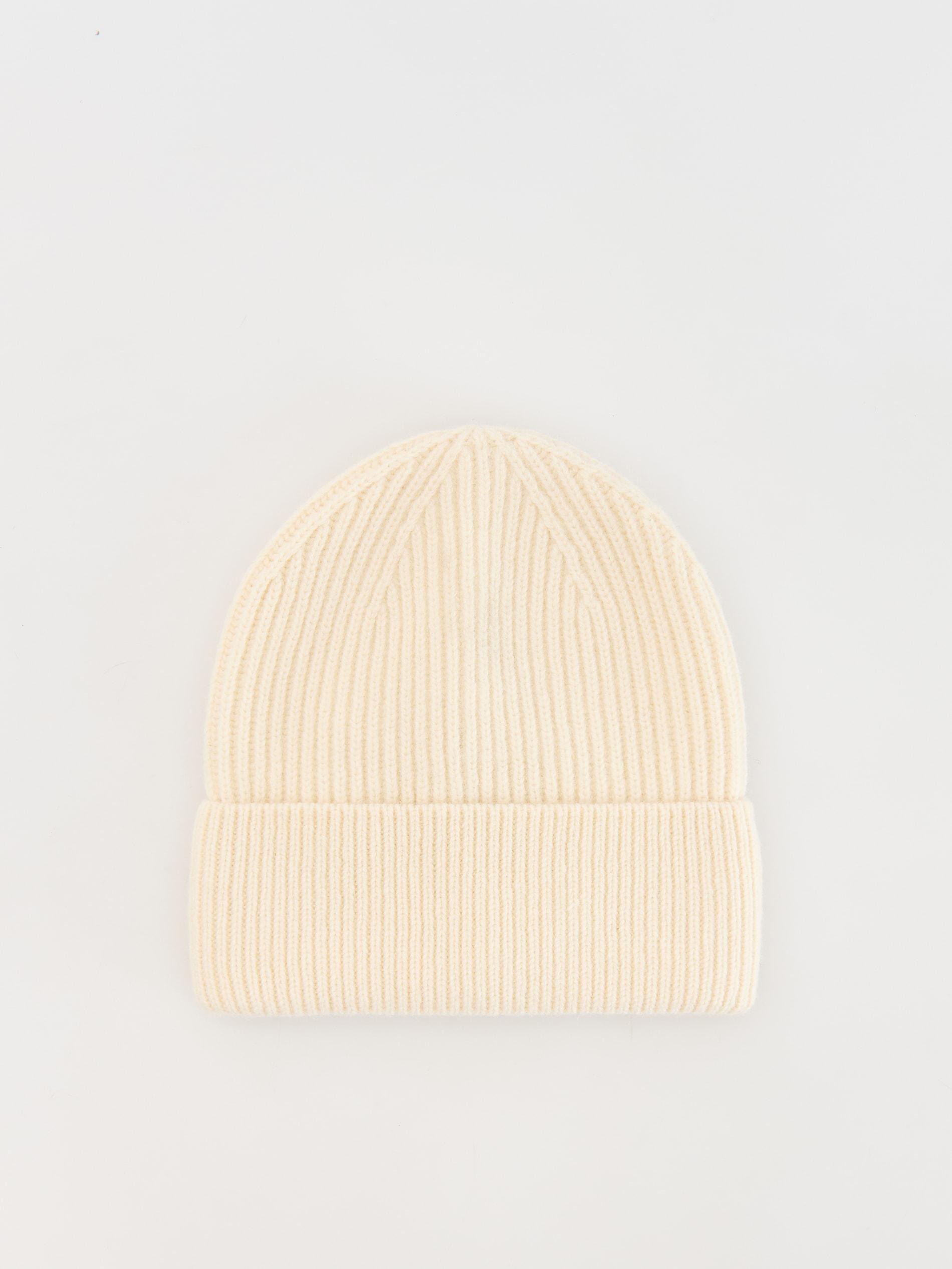 Cream Wool Beanie, , large image number 0