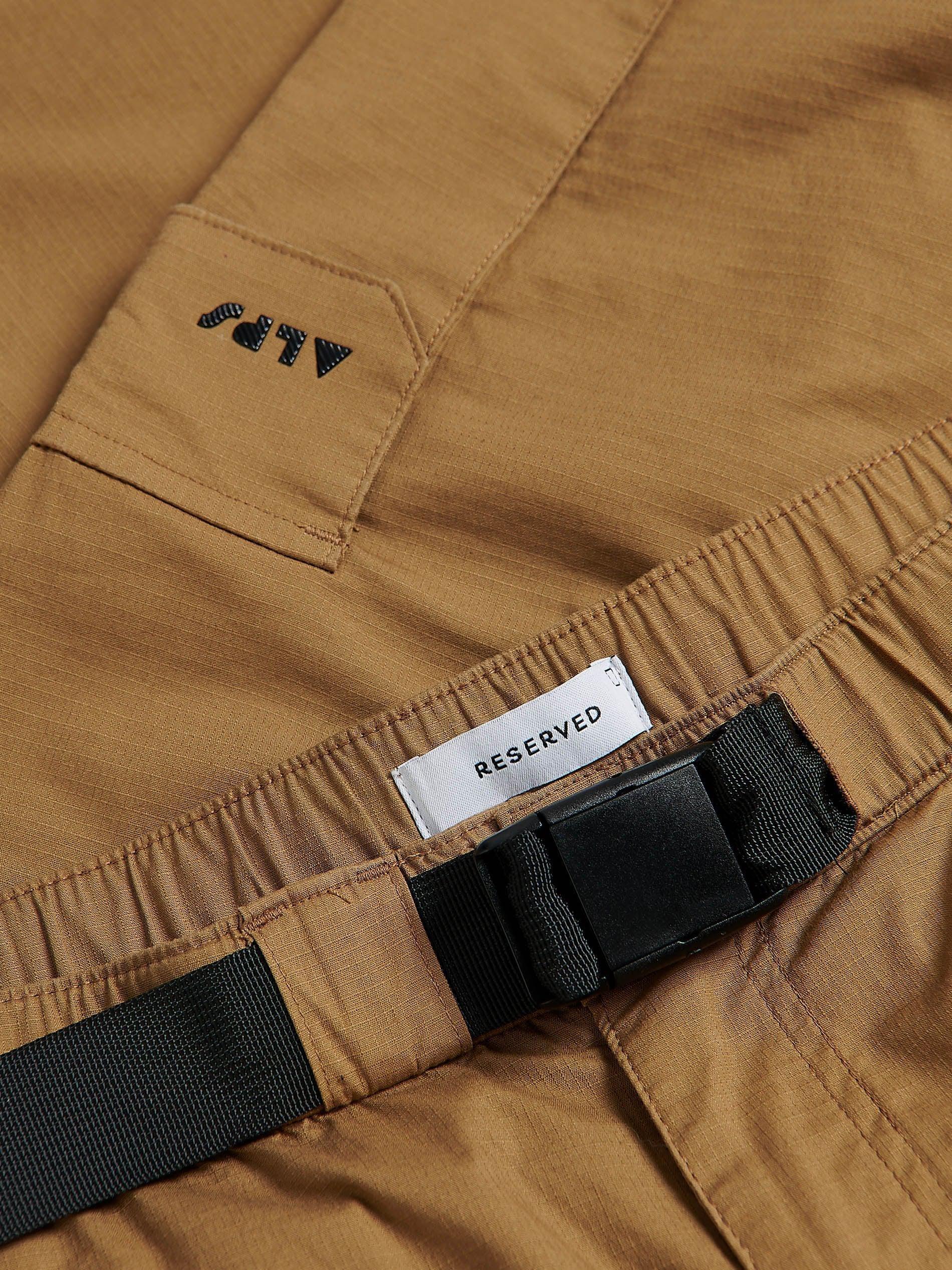 Brown Cargo Trousers With Belt, Brown, large image number 5