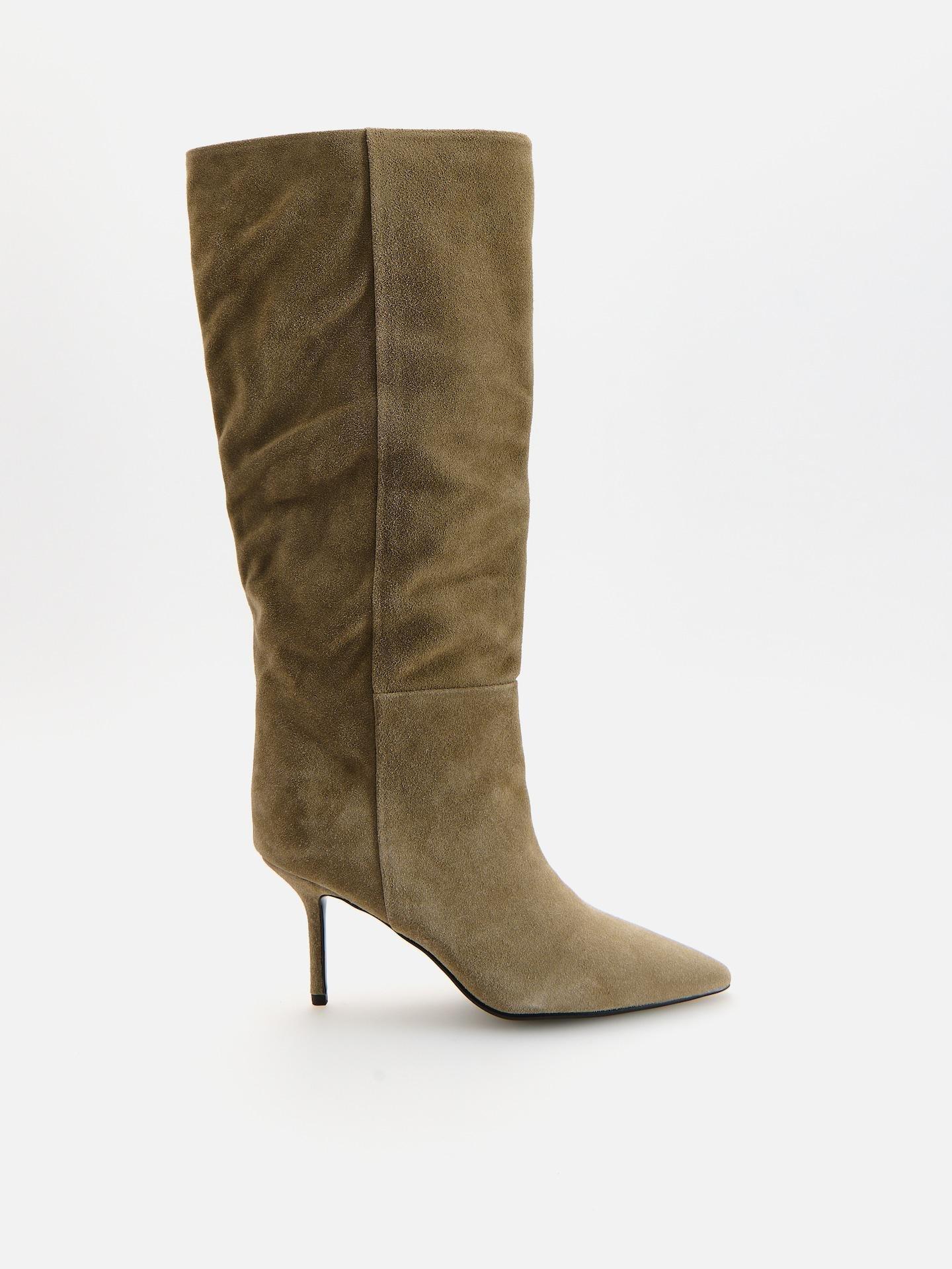 LADIES` BOOTS SAND, Beige, medium