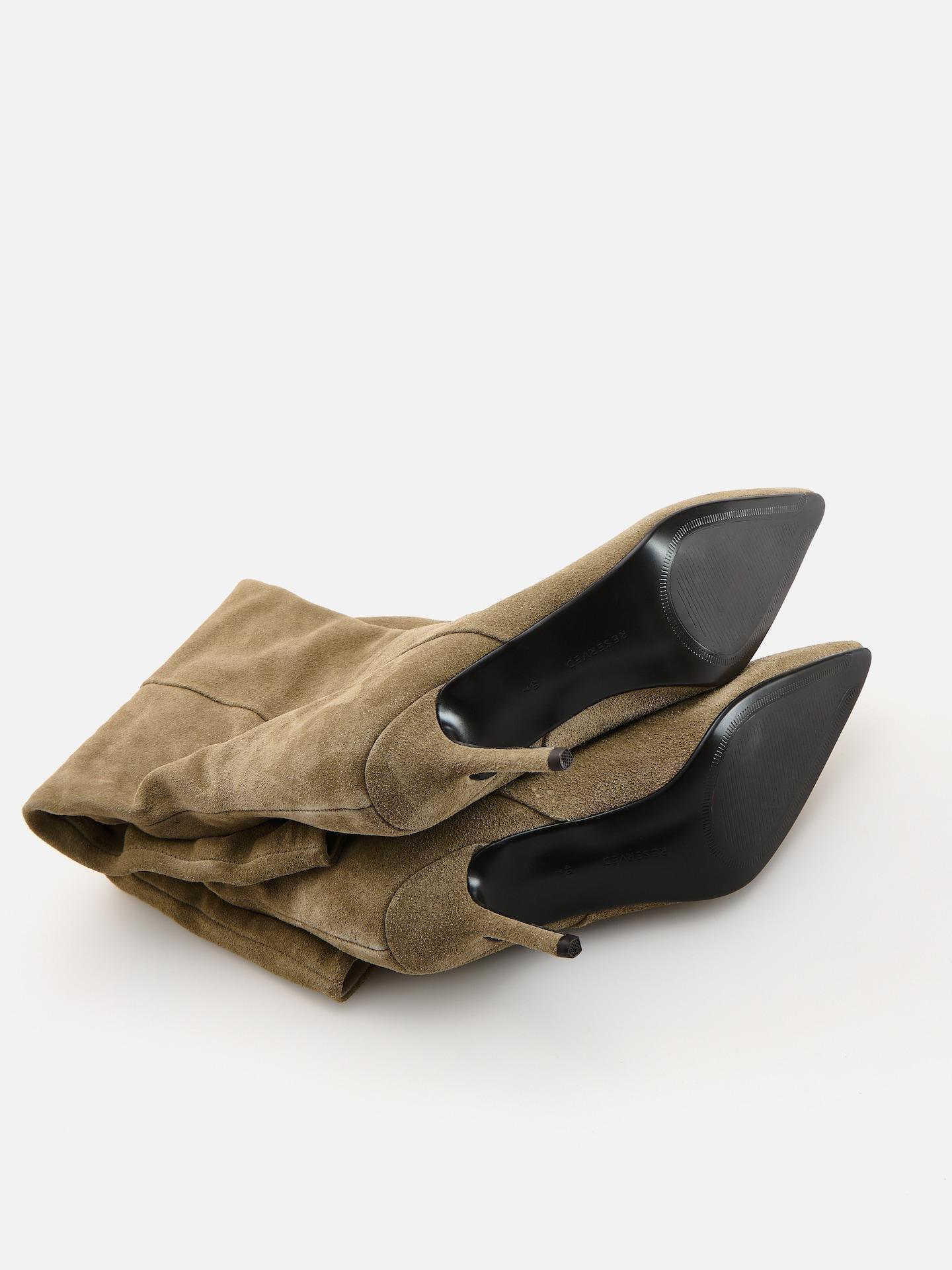 LADIES` BOOTS SAND, Beige, medium