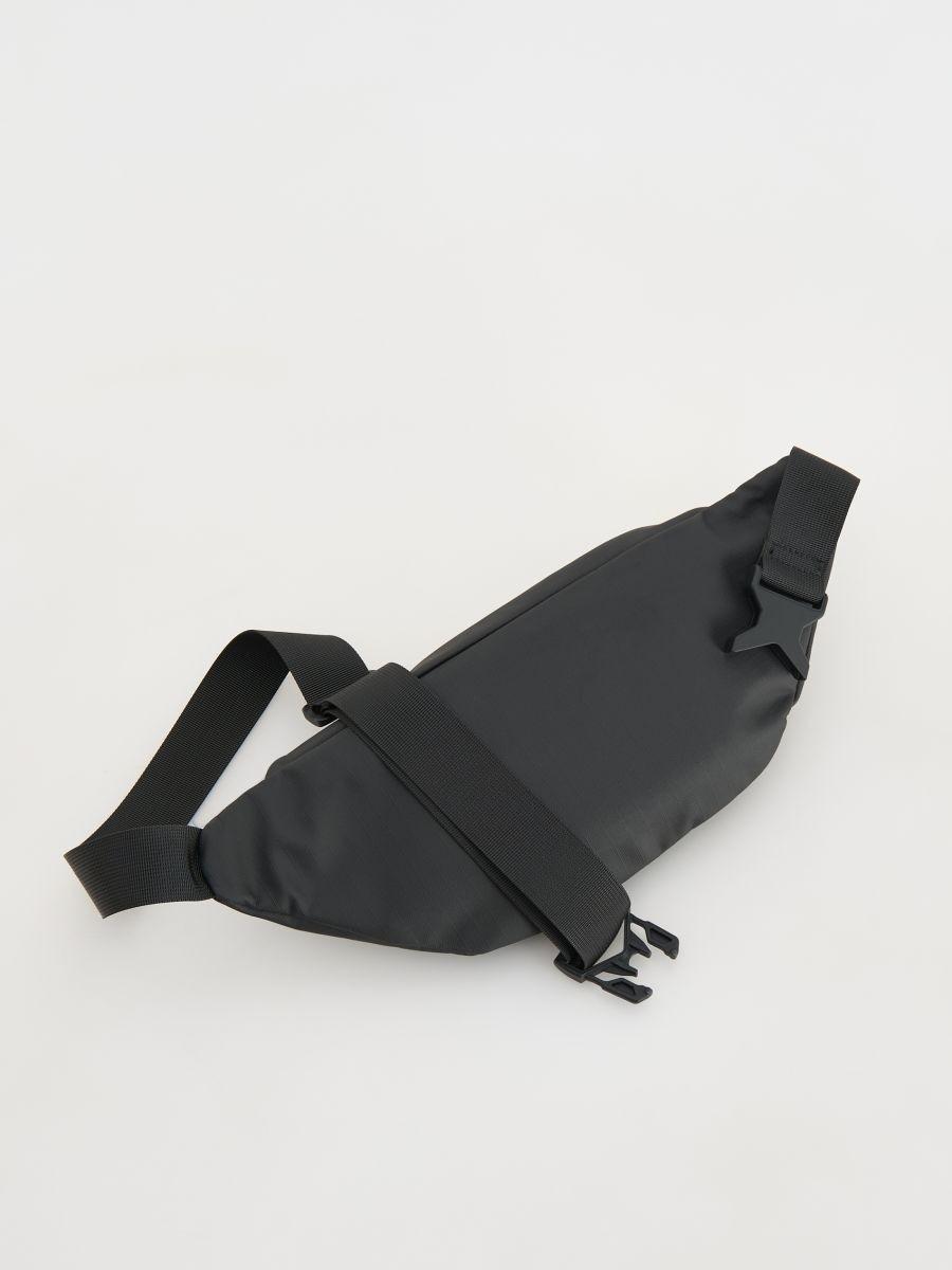 Black Waist Bag, Black, large image number 1