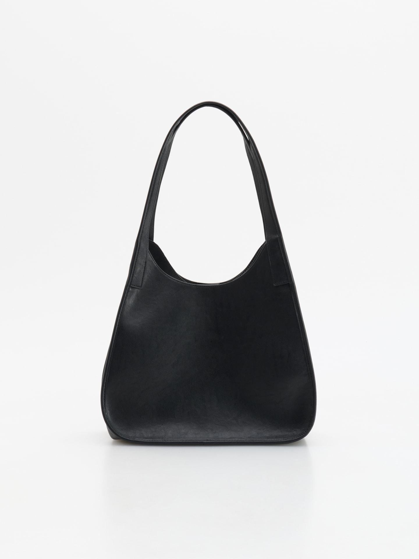 Black Shopper Bag, Black, medium