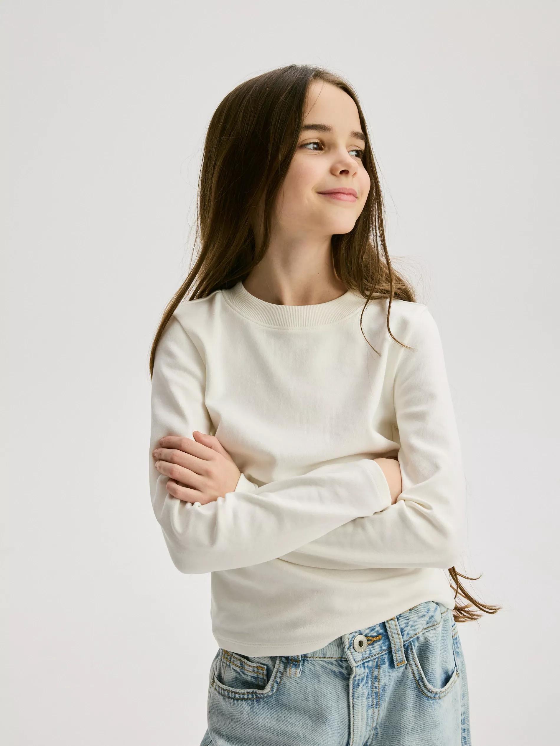 Cream Long Sleeve T-Shirt, , large image number 3