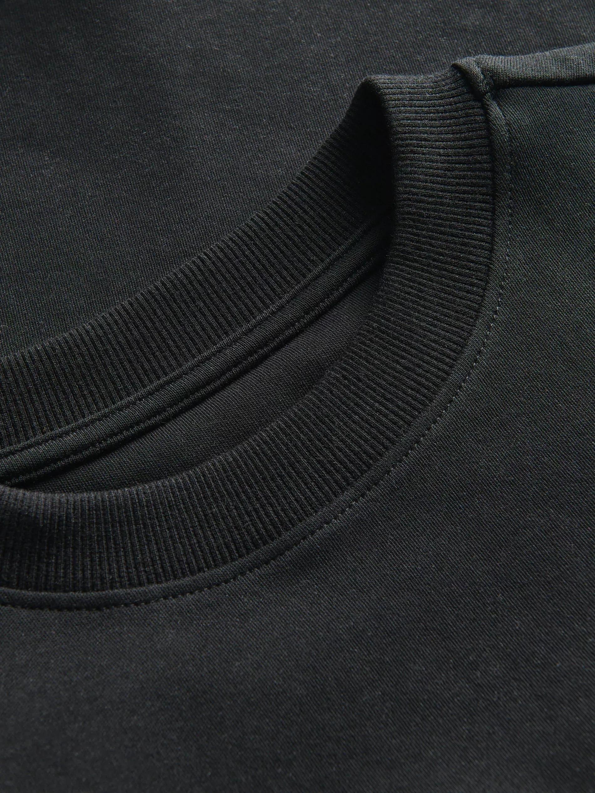 Black Long Sleeve T-Shirt, Black, large image number 3