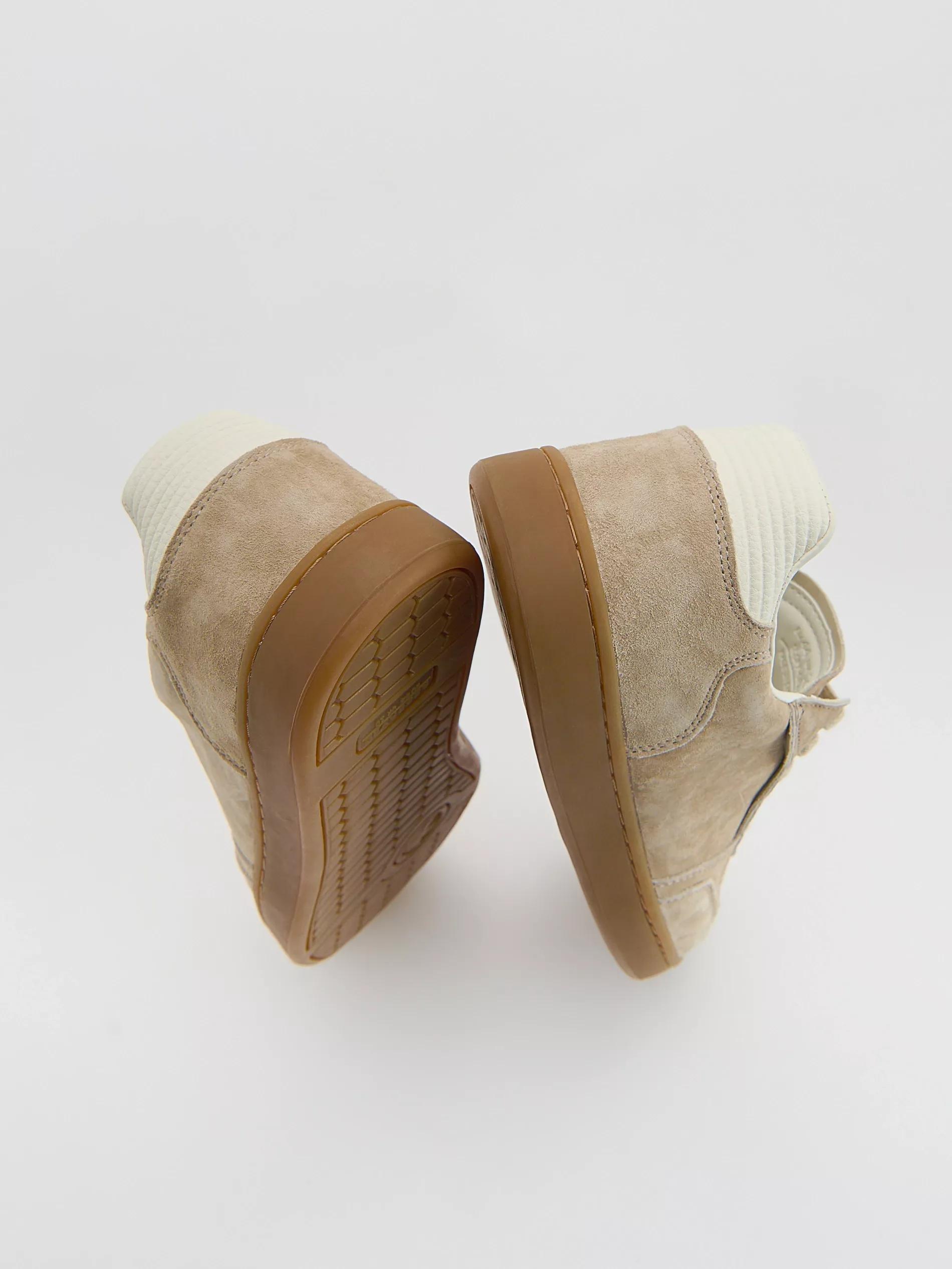 Beige Leather Rich Sneakers, , large image number 2