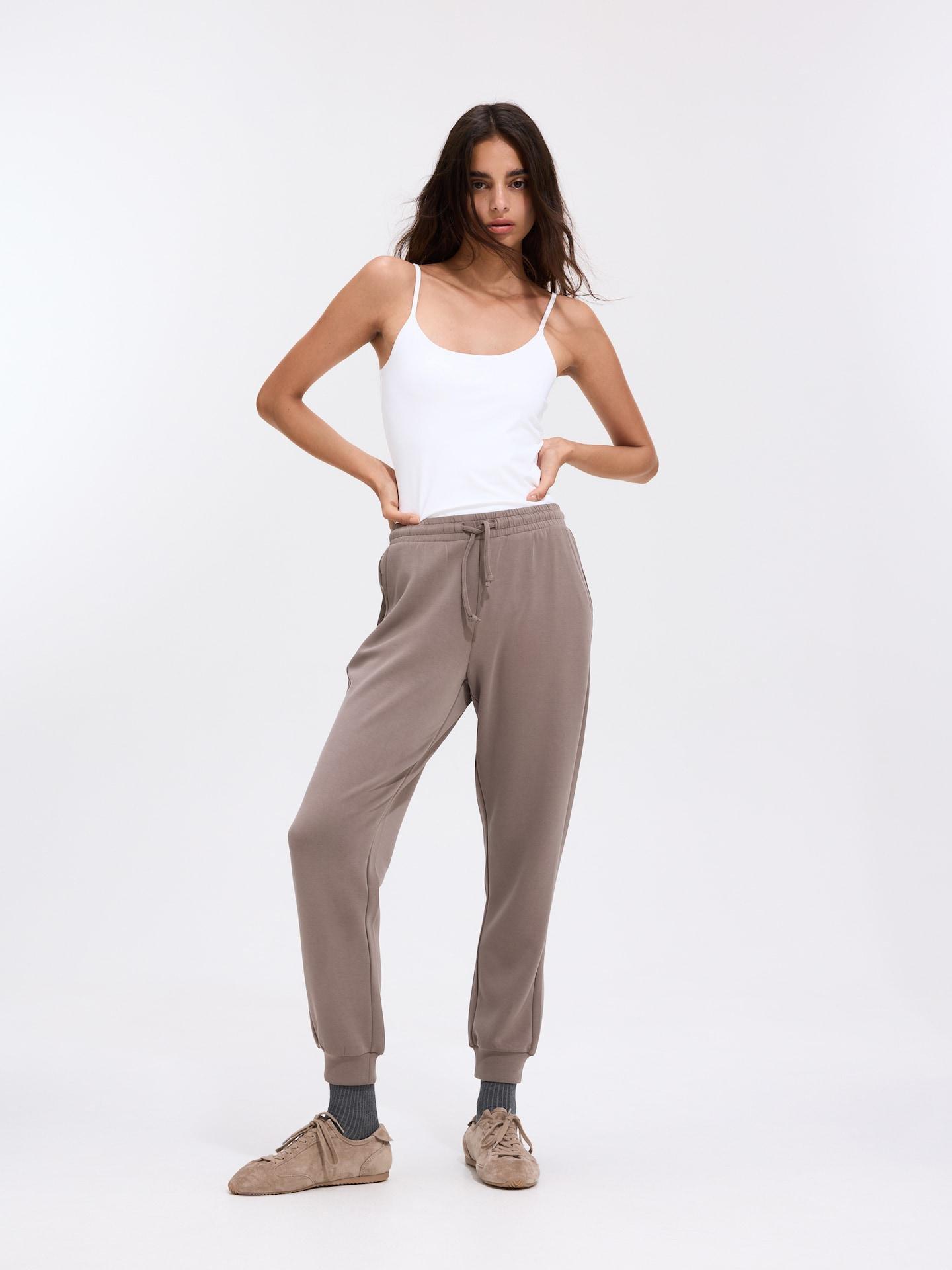 White Plain Spaghetti Strap Top, White, large image number 2