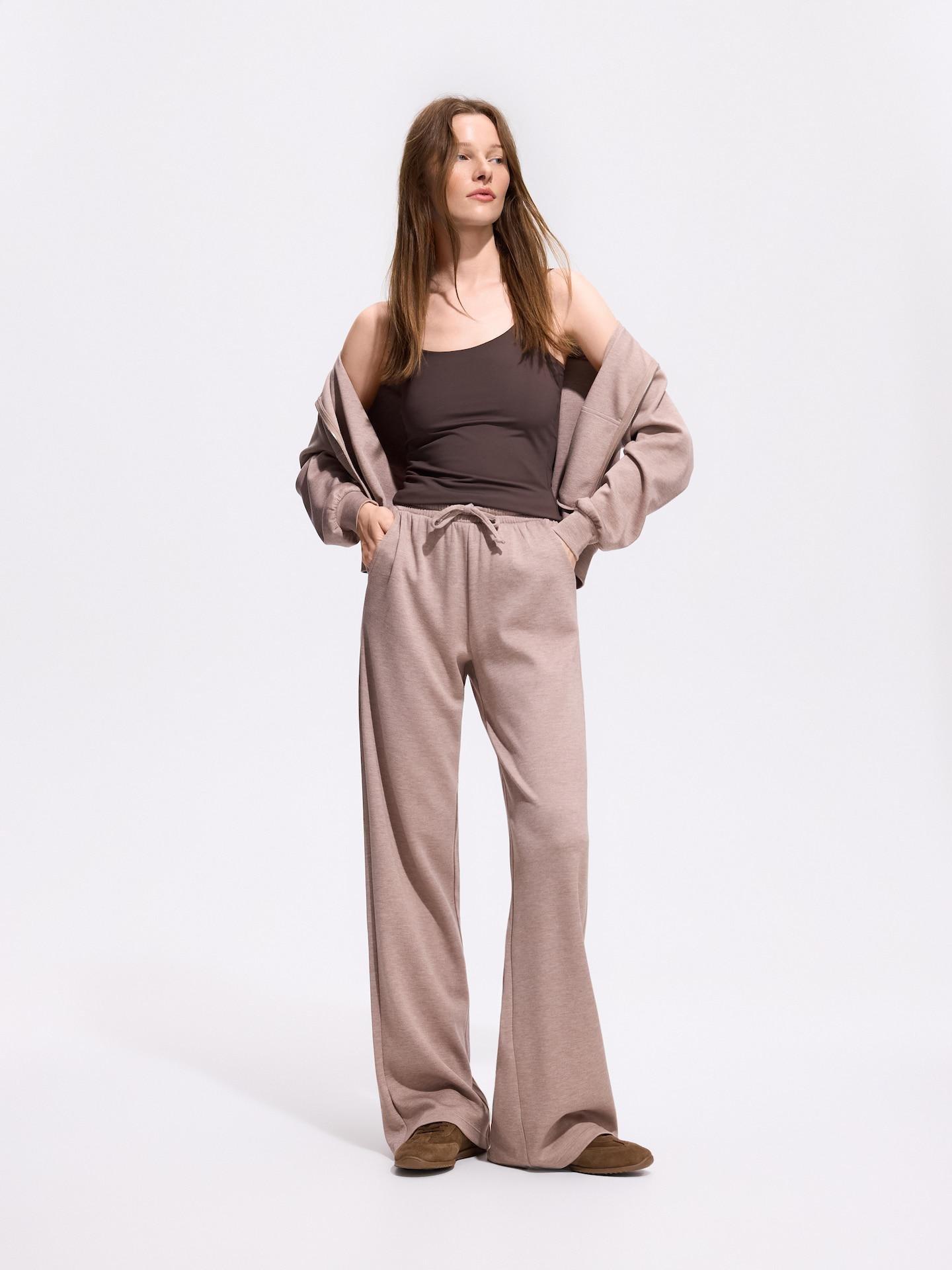 Brown Plain Spaghetti Strap Top, Brown, large image number 1