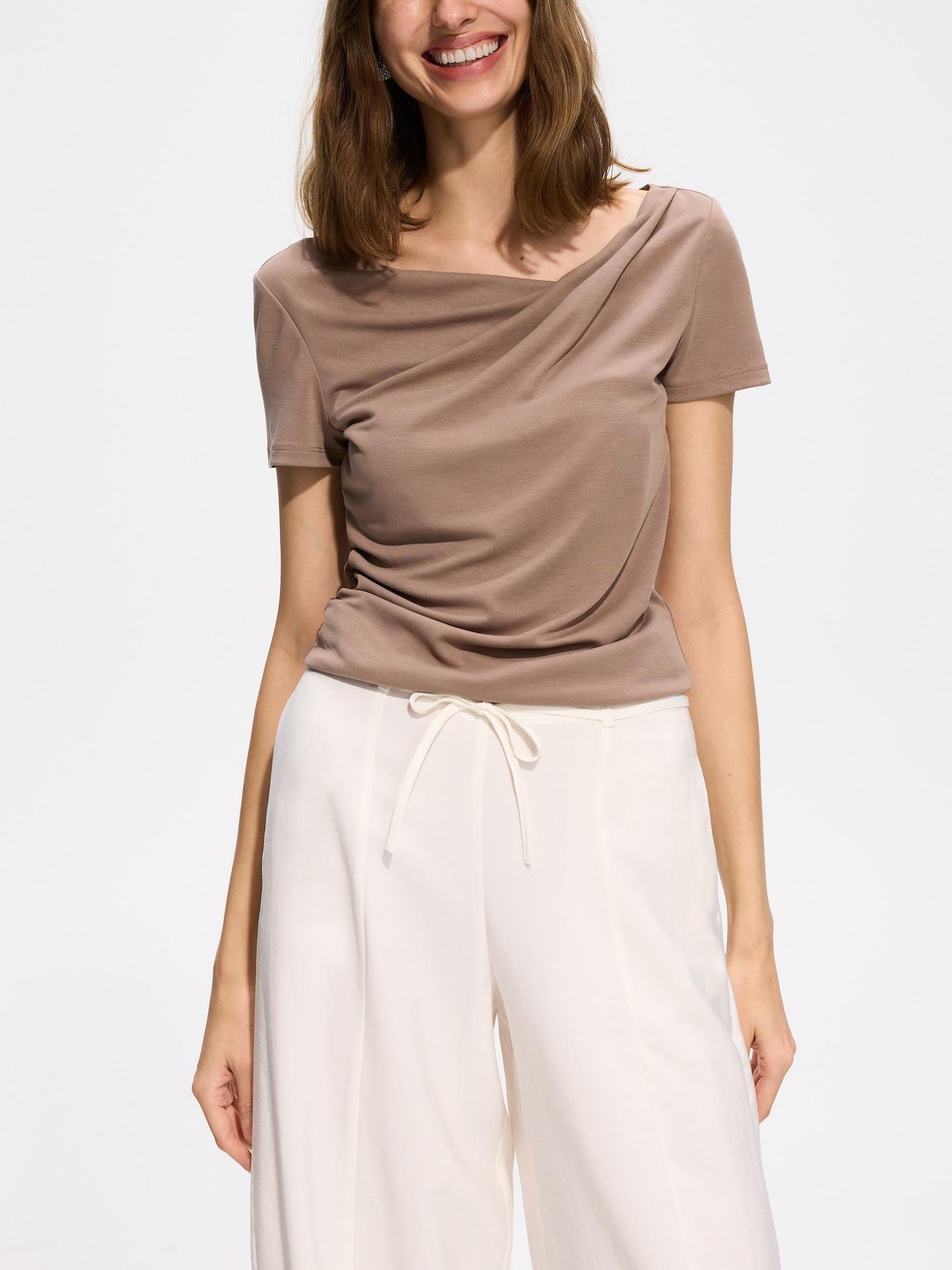 Beige Blouse With Modal, Beige, large image number 1