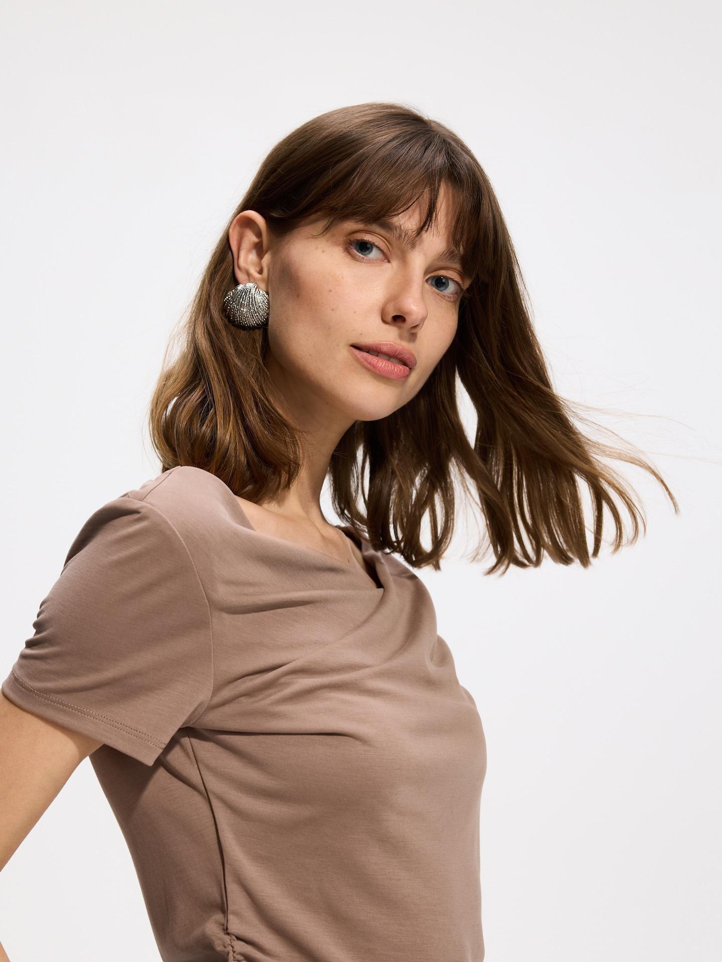 Beige Blouse With Modal, Beige, large image number 2
