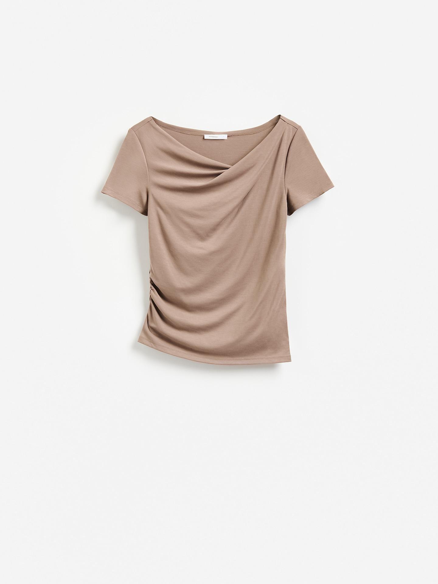 Beige Blouse With Modal, Beige, large image number 3