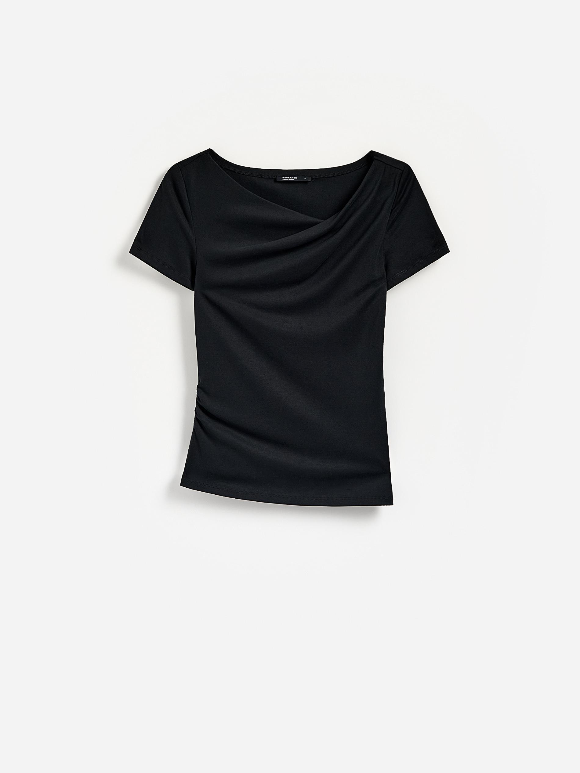 بلوزة مع مودال أسود, Black, large image number 4