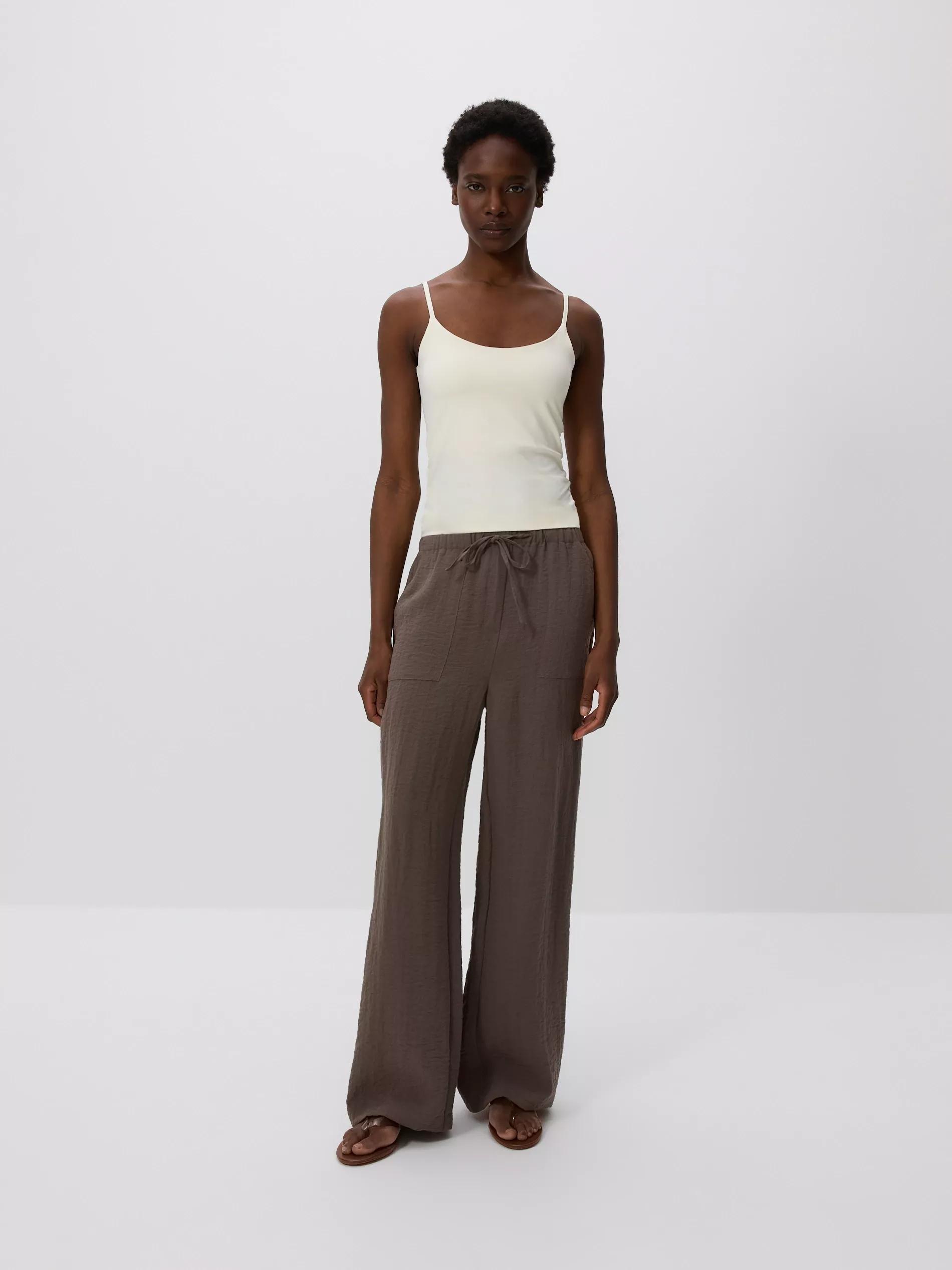 CREAM Plain spaghetti strap top, , medium