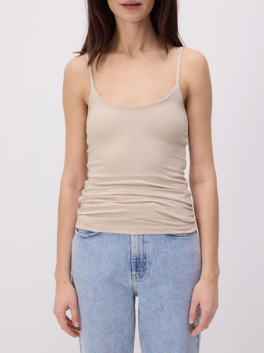 Beige Singlet, Beige, large image number 1