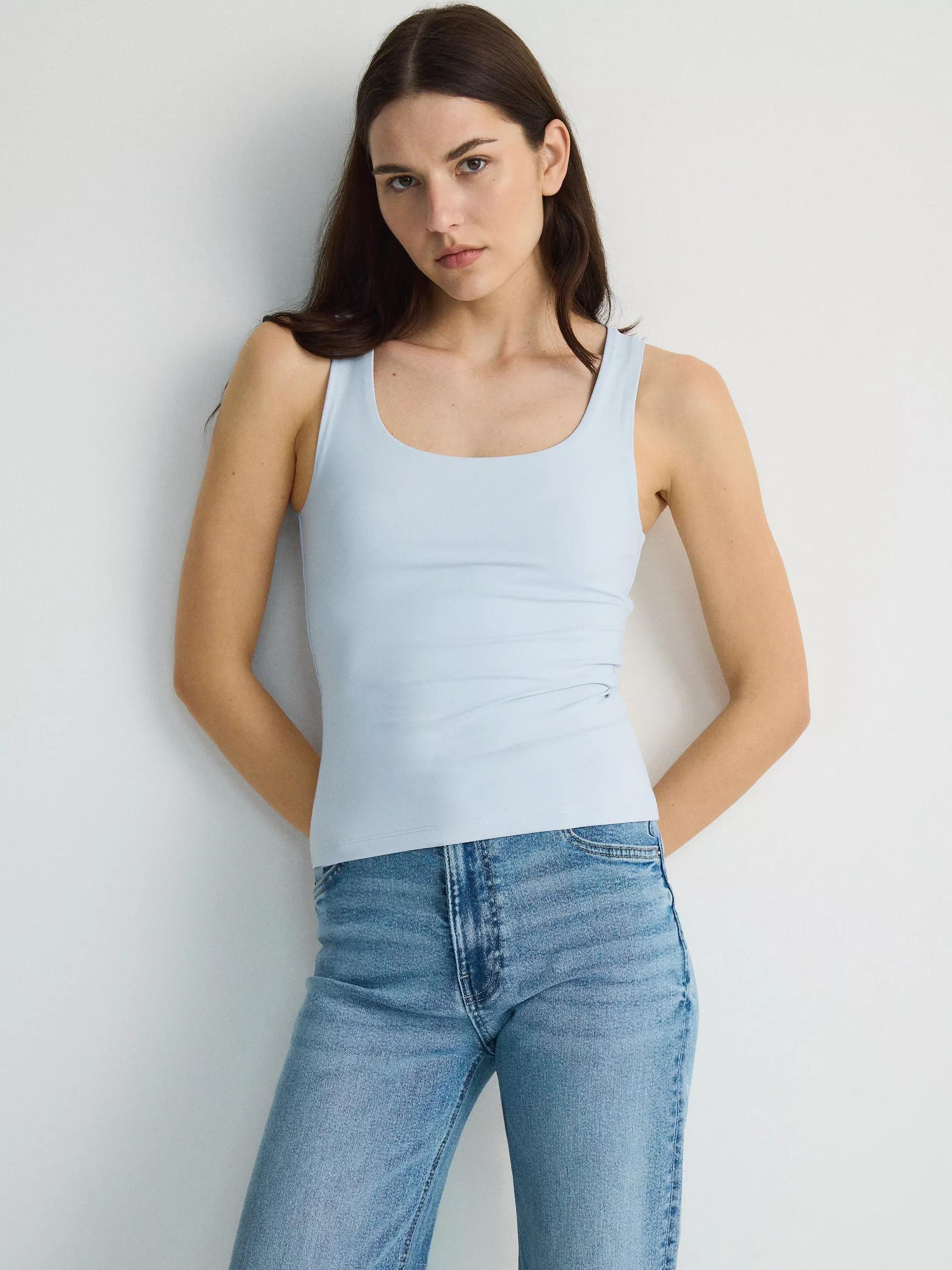 Blue Plain Top, , large image number 1