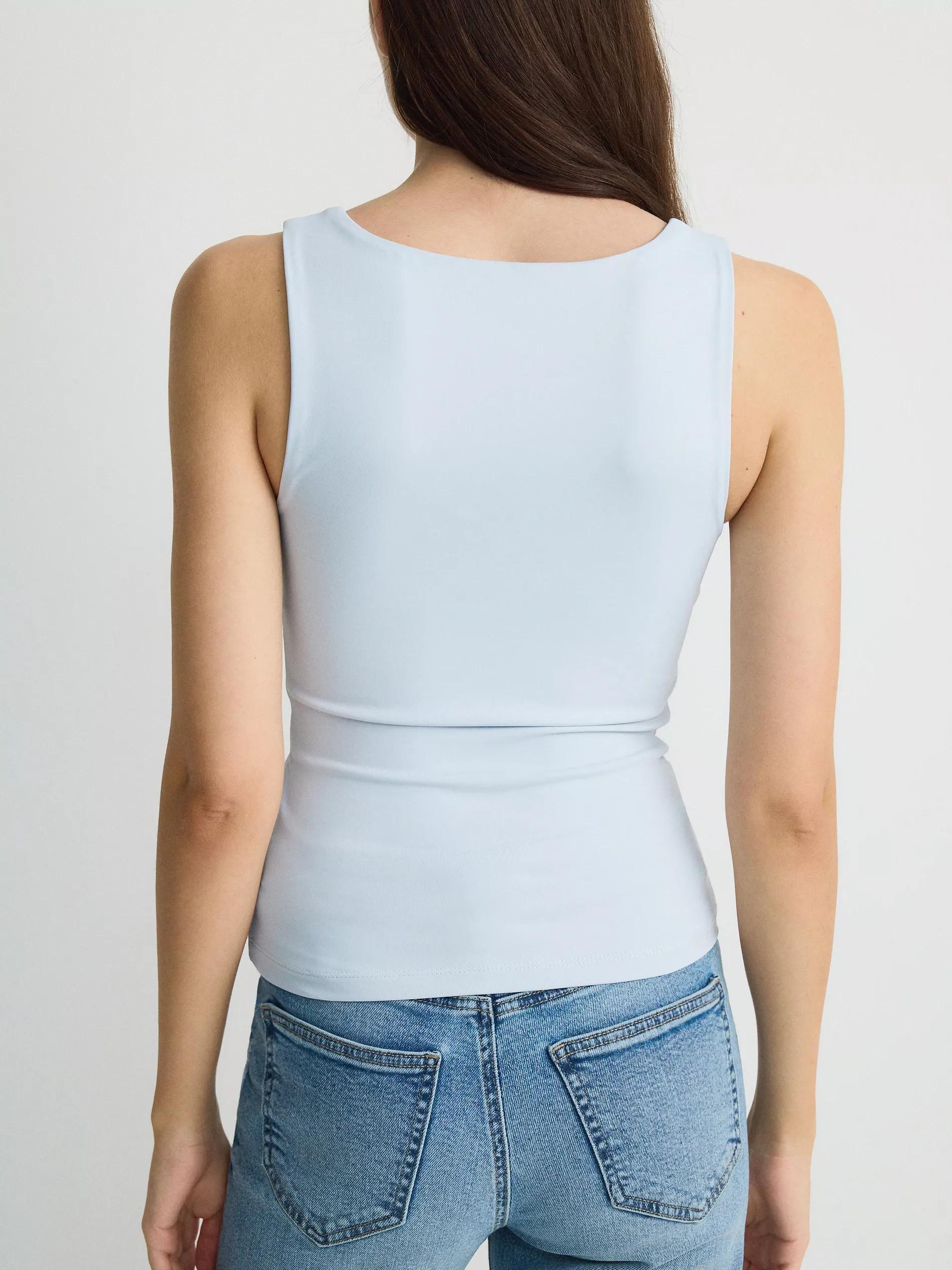 Blue Plain Top, , large image number 2