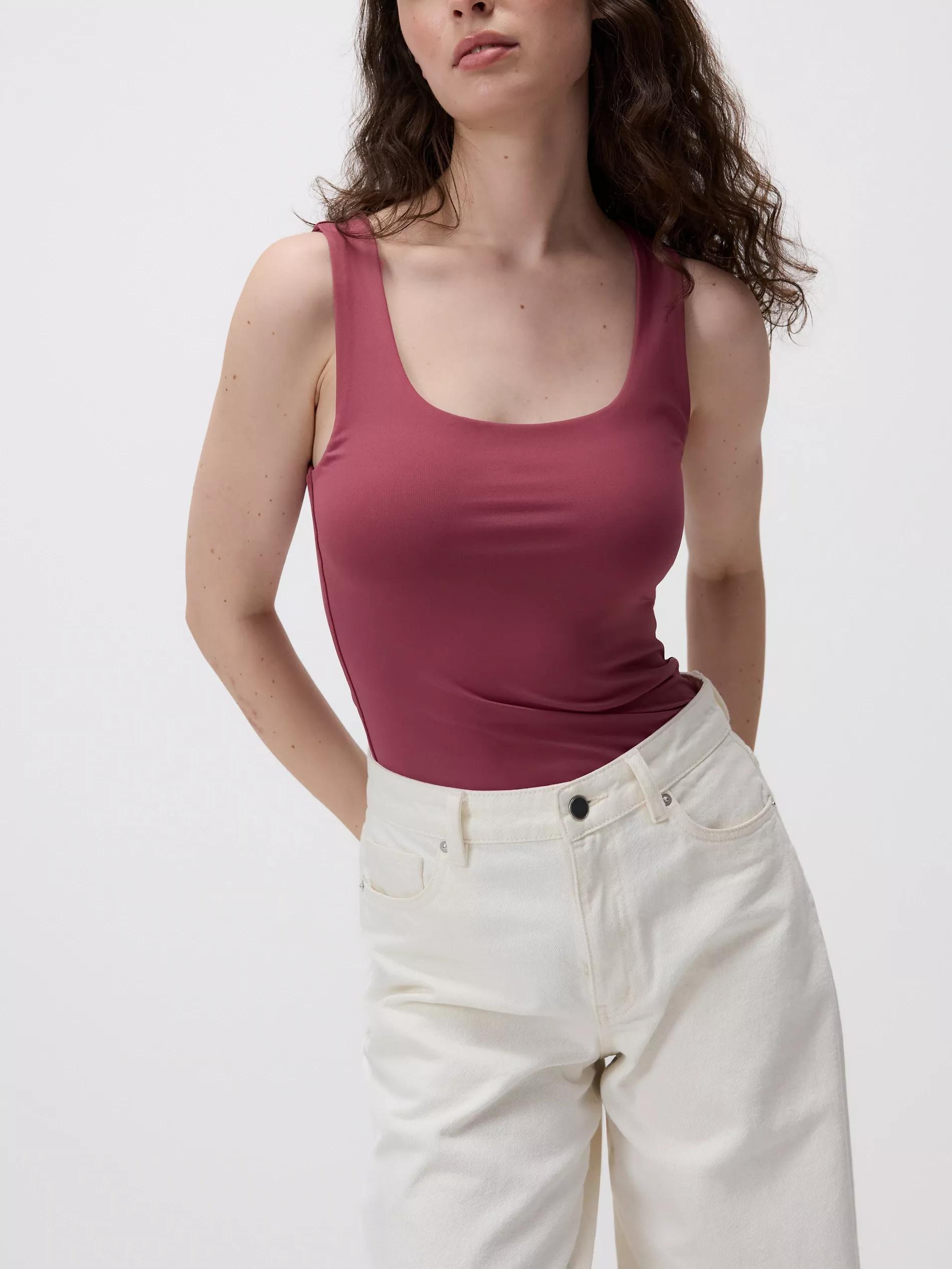Maroon Plain Top, , large image number 0