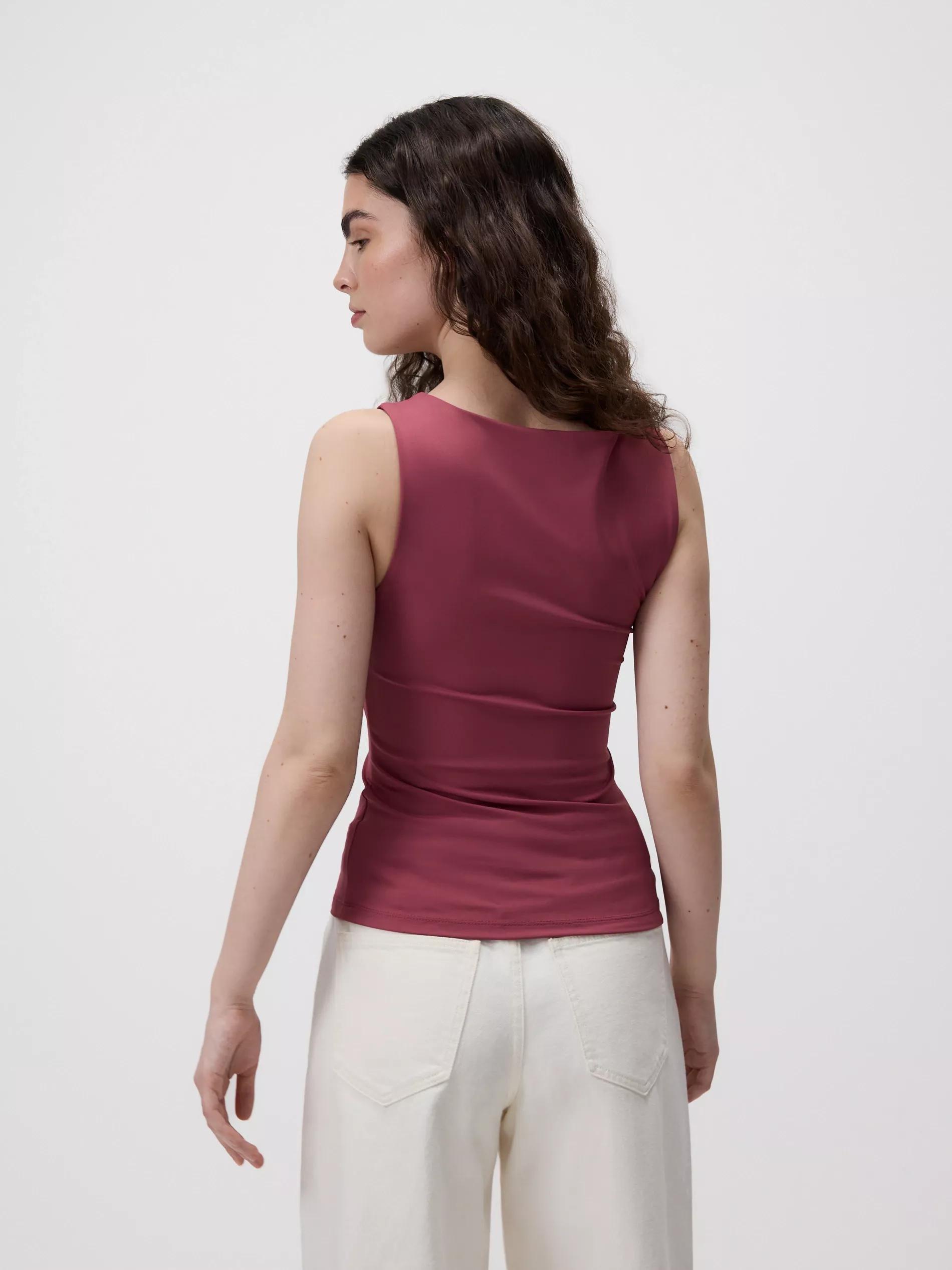 Maroon Plain Top, , large image number 1