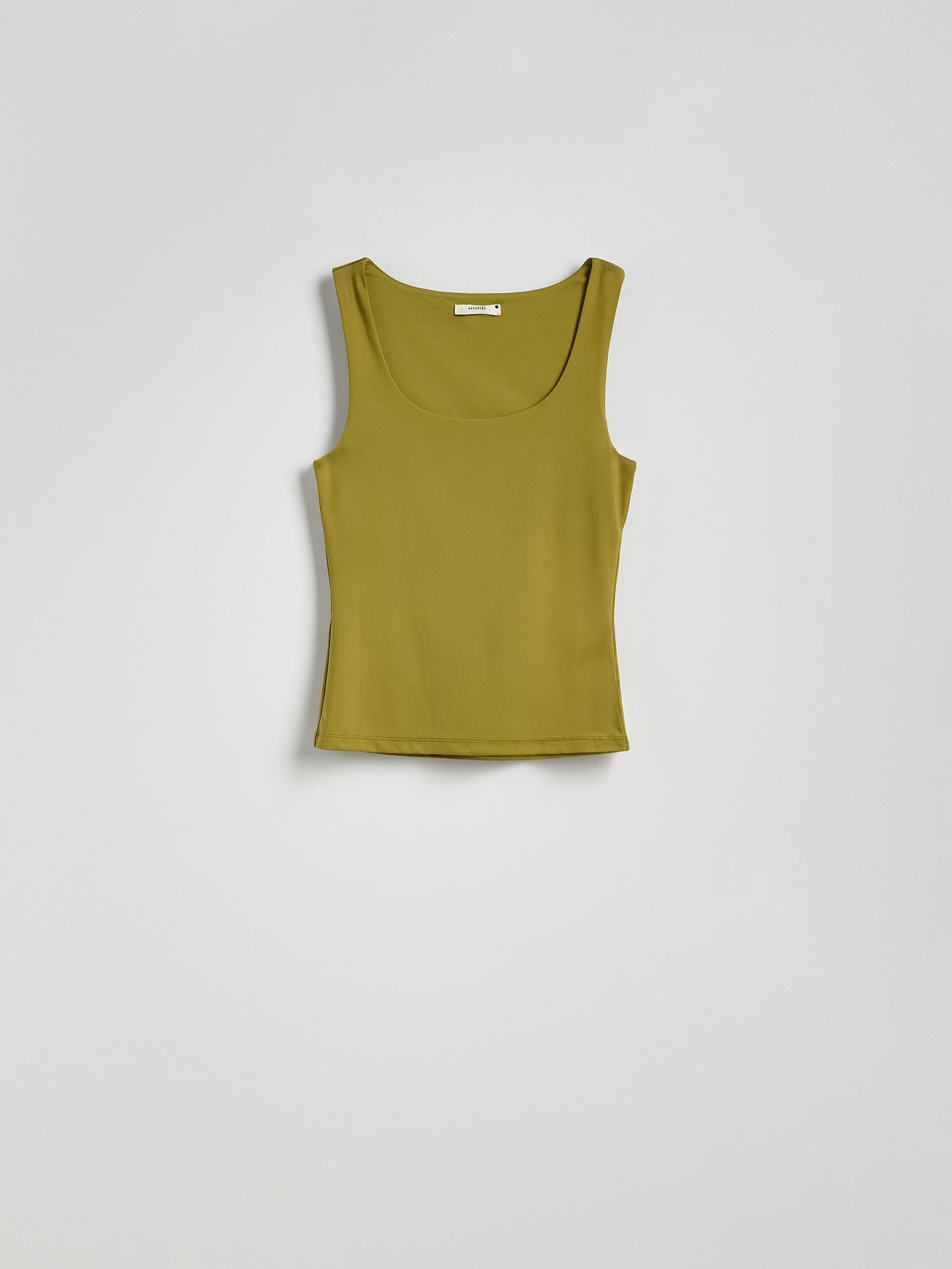 Green Plain Top, Green, medium