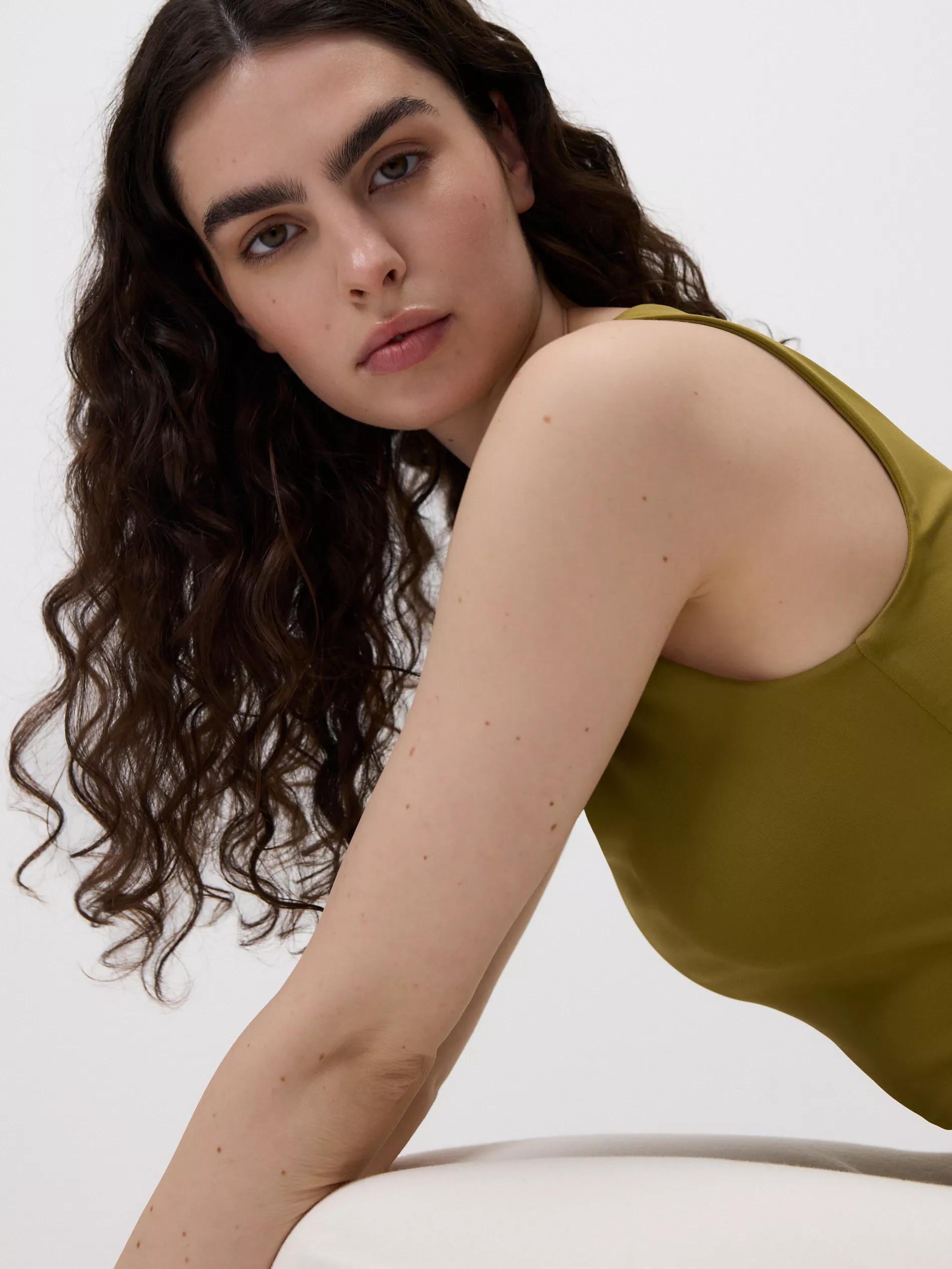 Green Plain Top, Green, medium