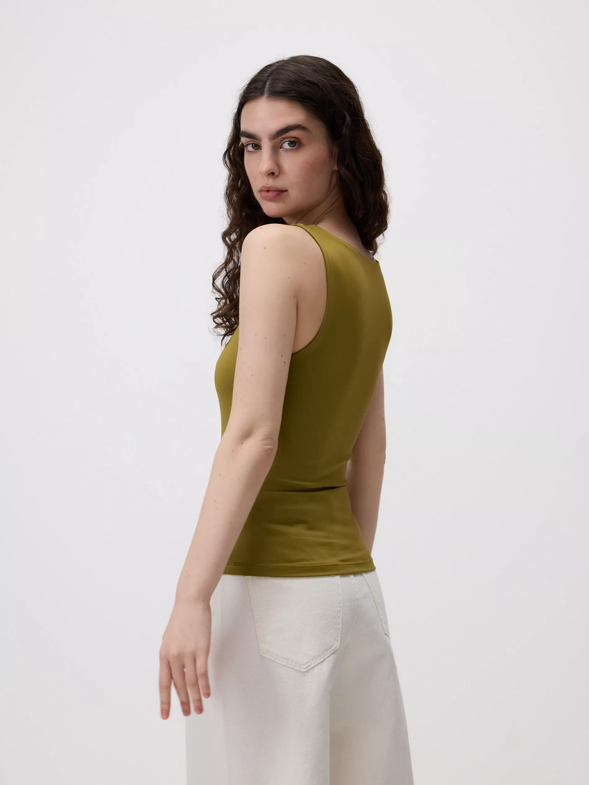 Green Plain Top, , large image number 3