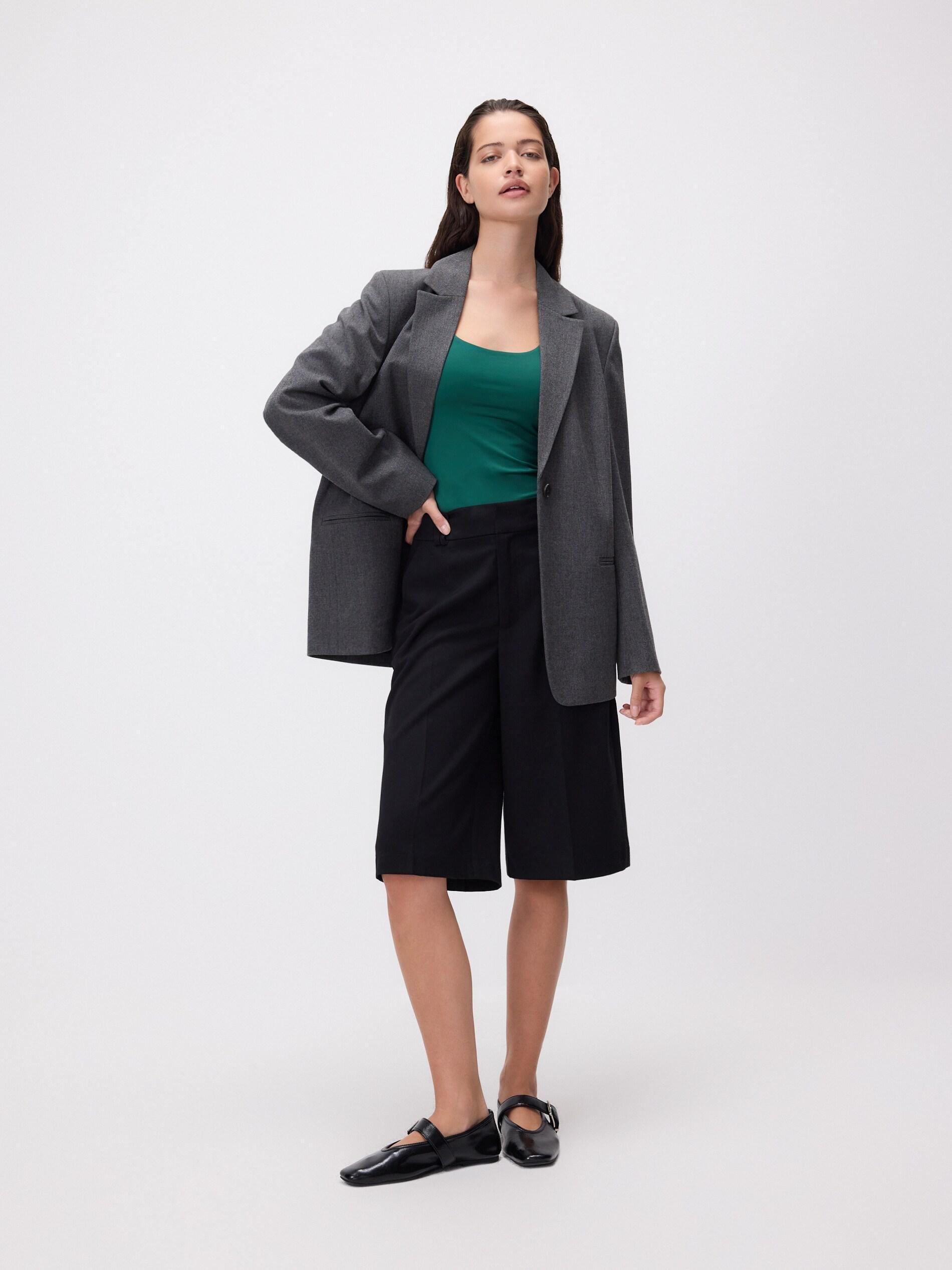 Green Plain Top, Khaki, large image number 0