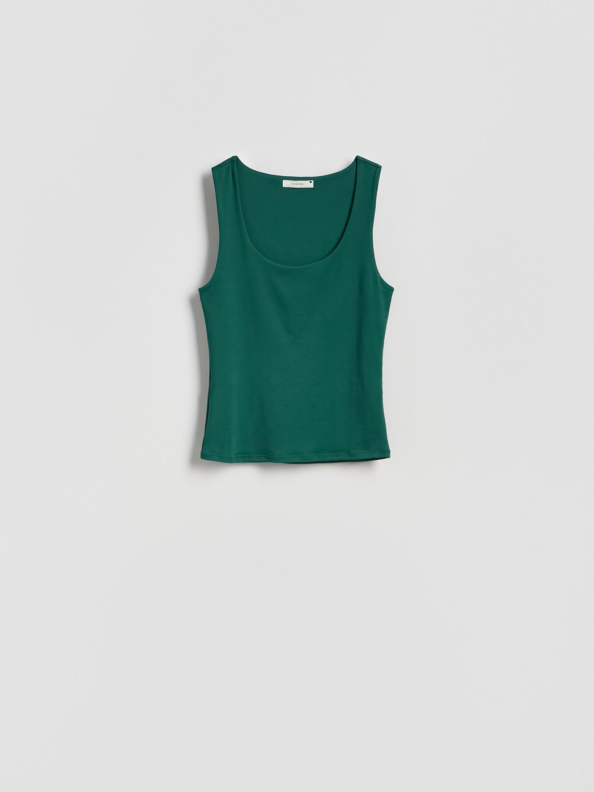 Green Plain Top, Khaki, large image number 2