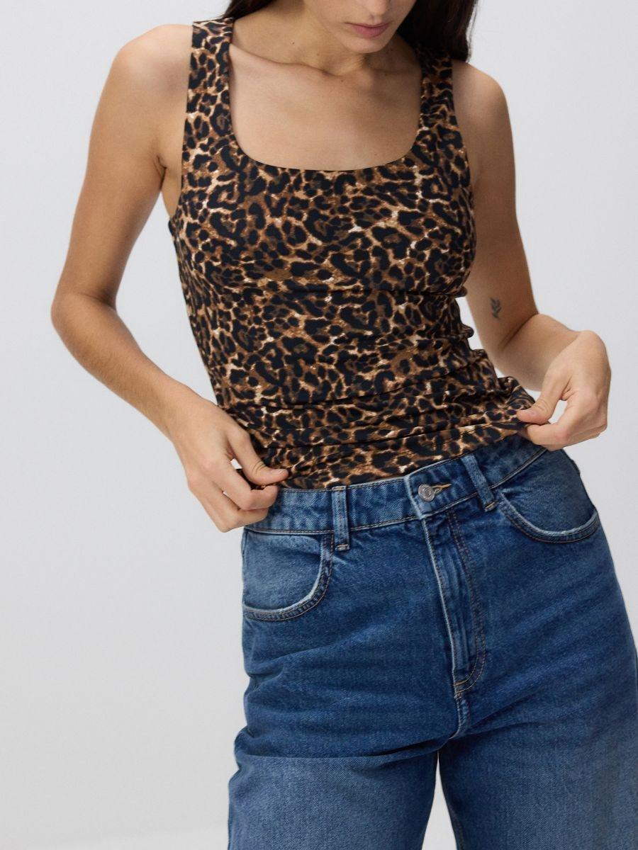 Multicolour Animal Print Top, , large image number 0