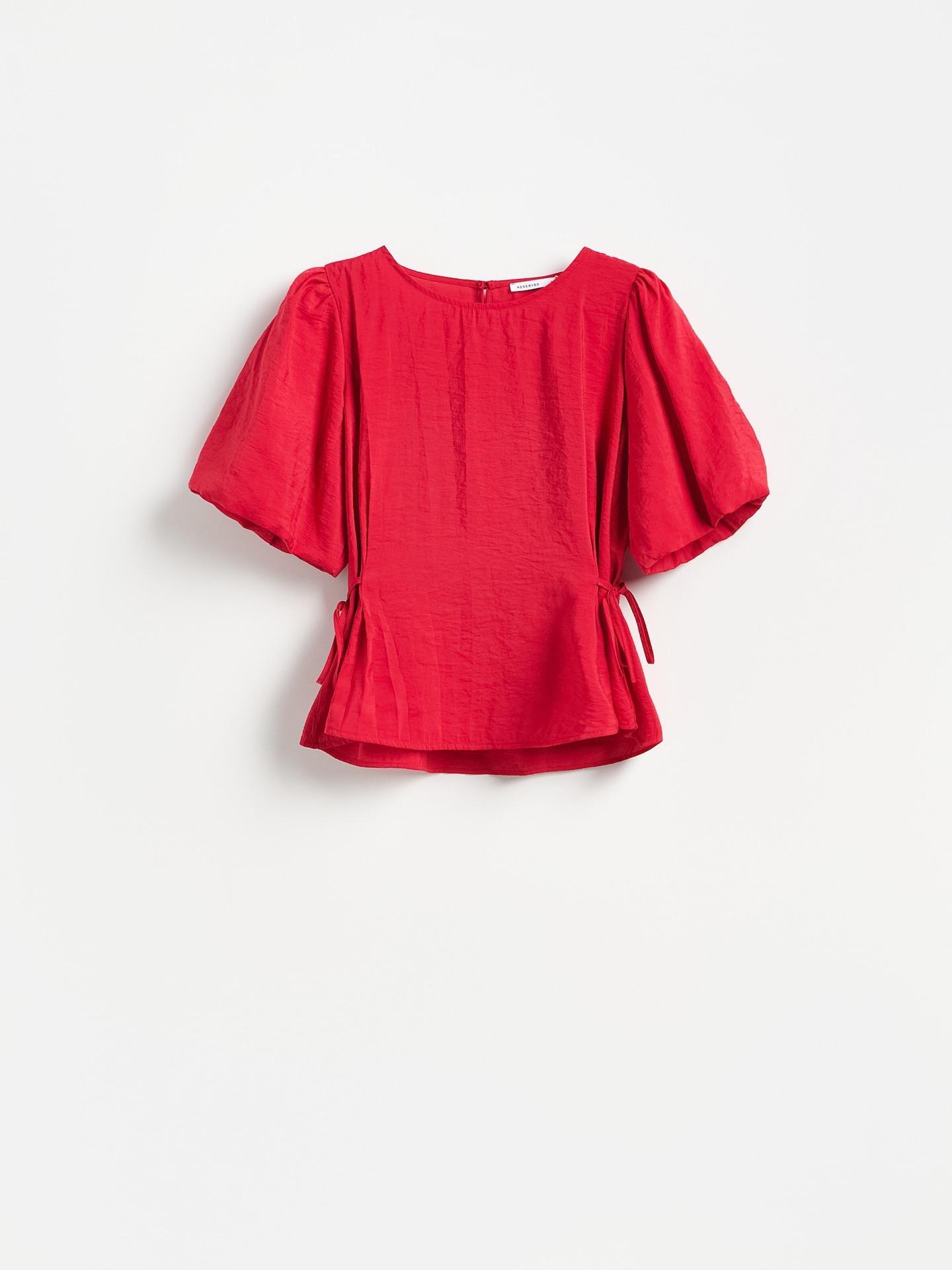 Red Puff Sleeve Top, Red, large image number 4