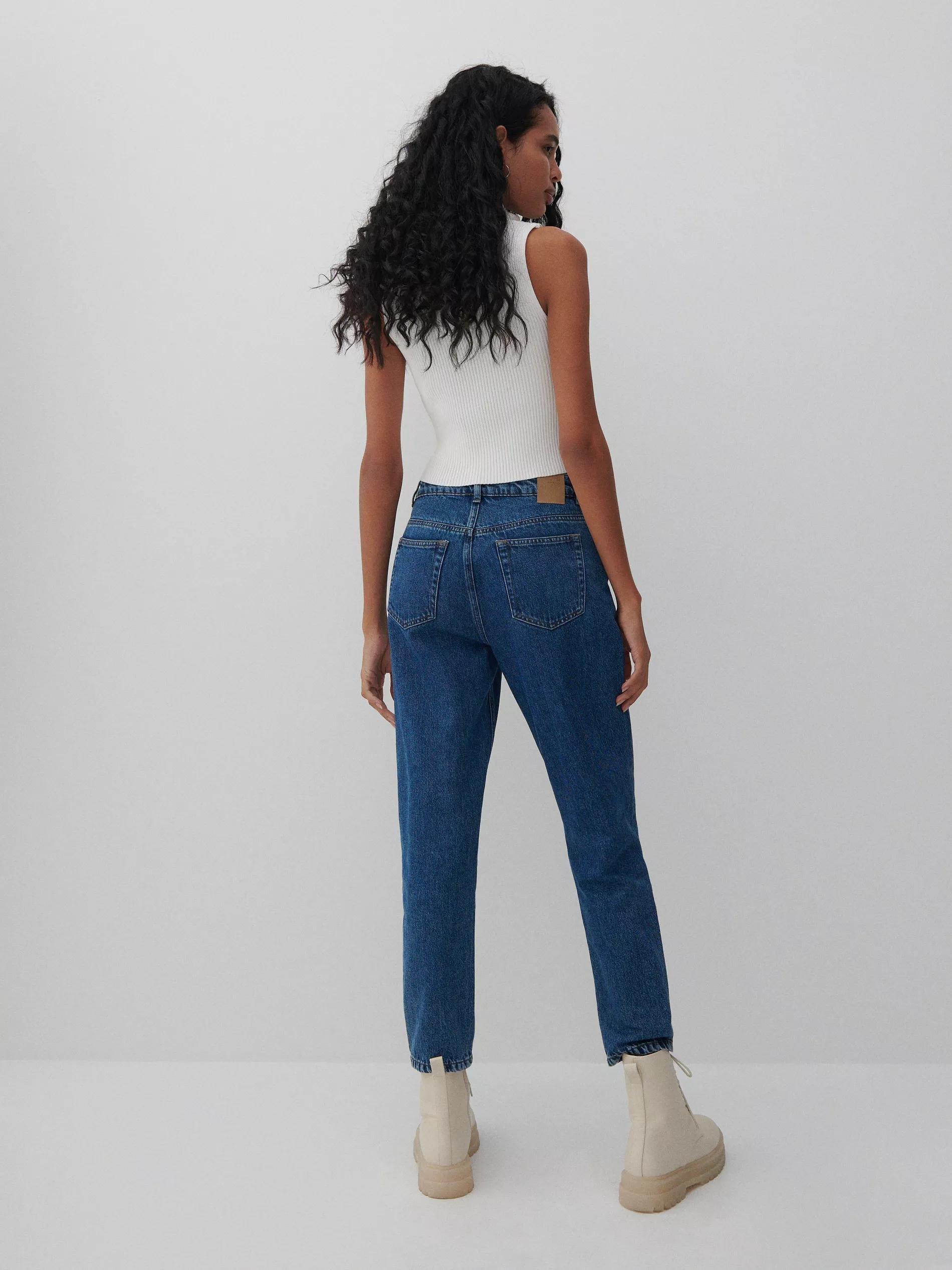 Navy Mom Jeans, Women, , large image number 2