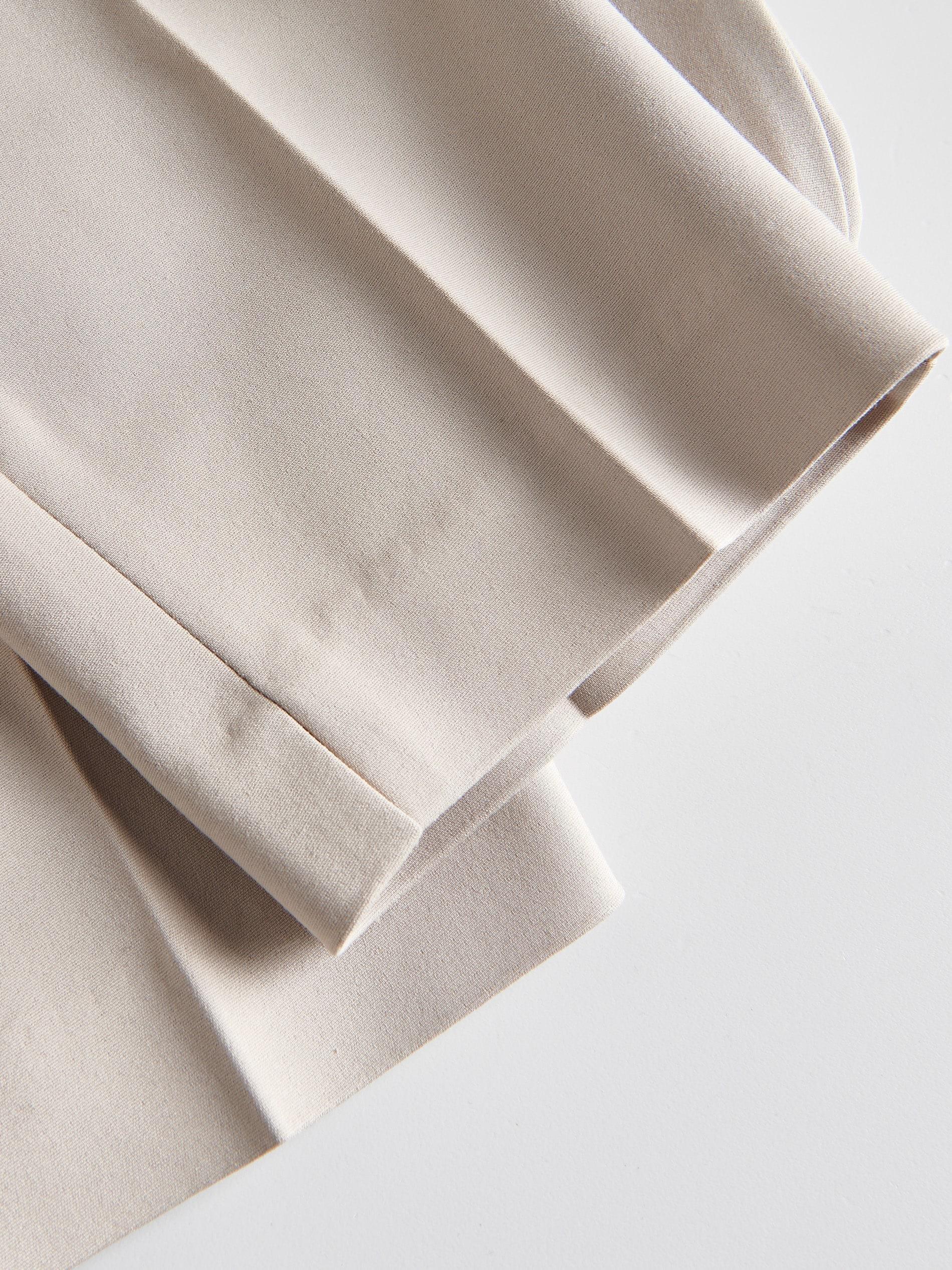 Beige Cigarette Pants With Ironed Edge, , large image number 10