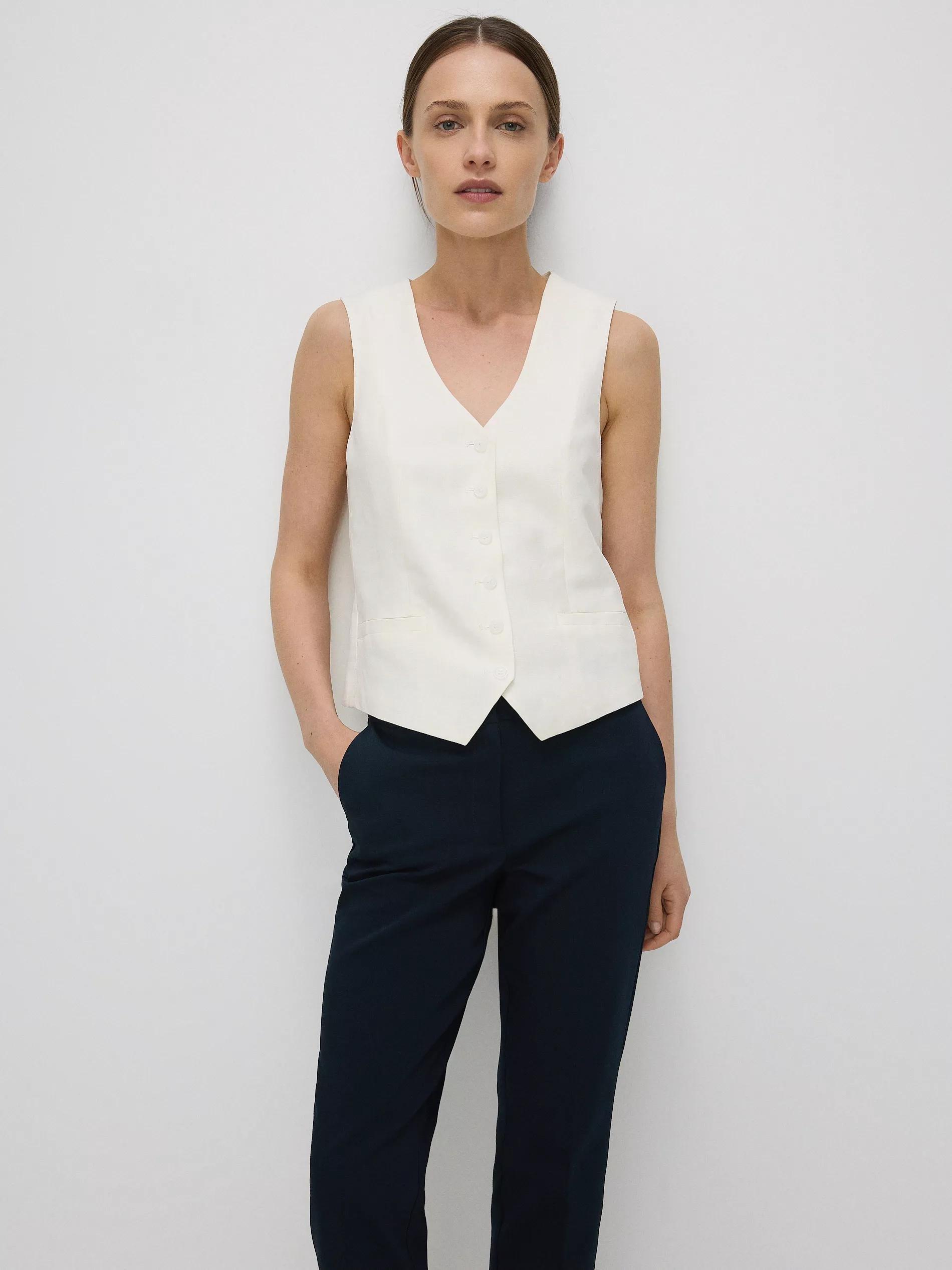 Navy Cigarette Trousers, , large image number 5
