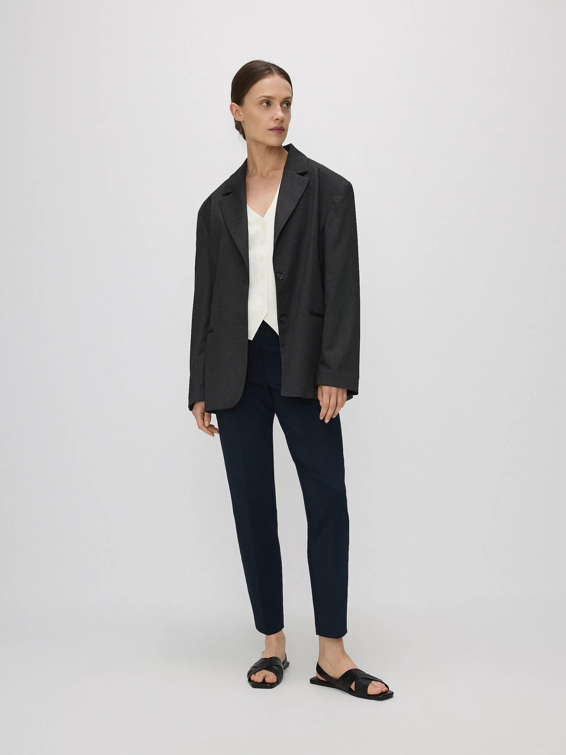 Navy Cigarette Trousers, , large image number 8