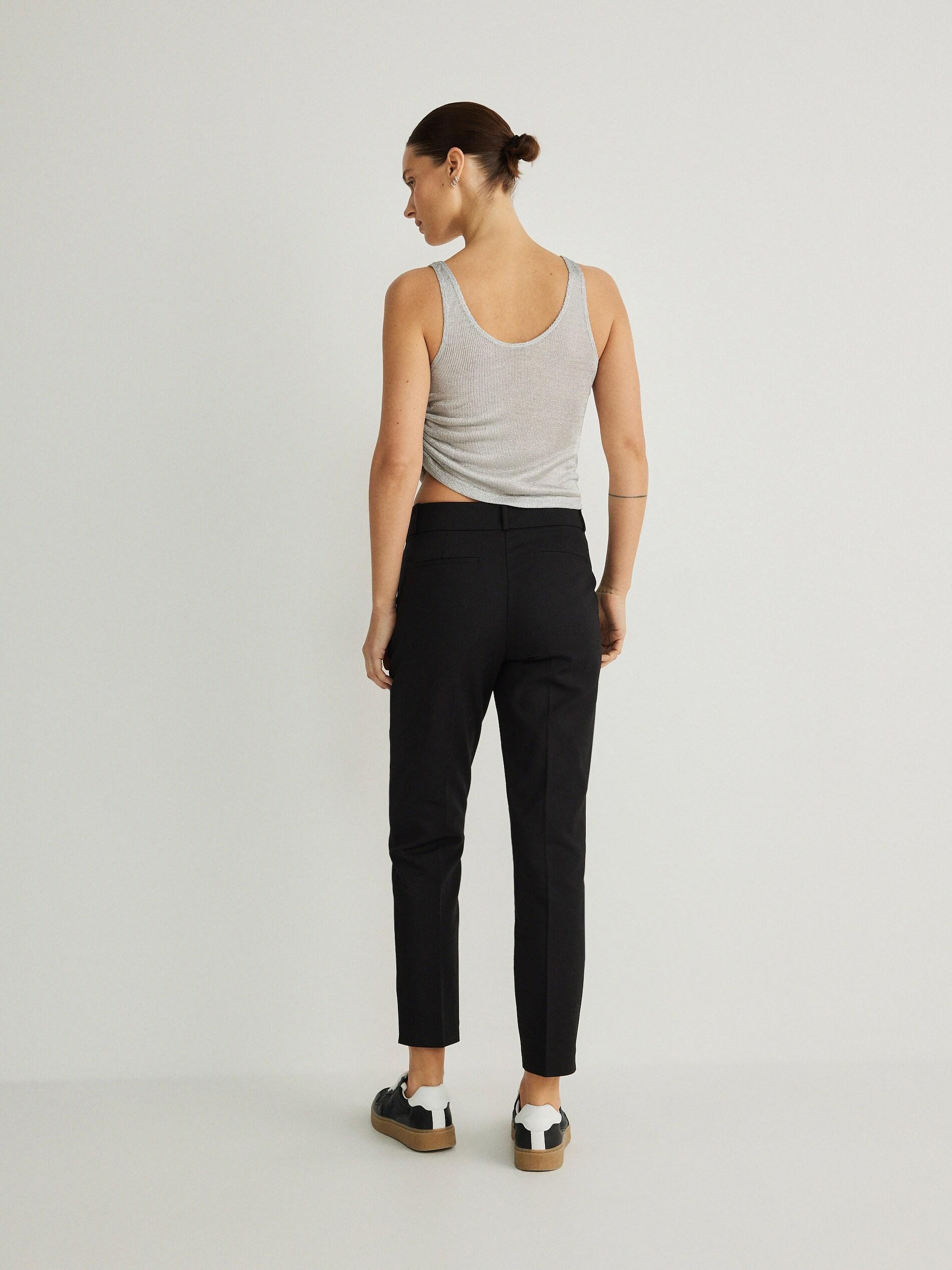 Black Cigarette Trousers, , large image number 3