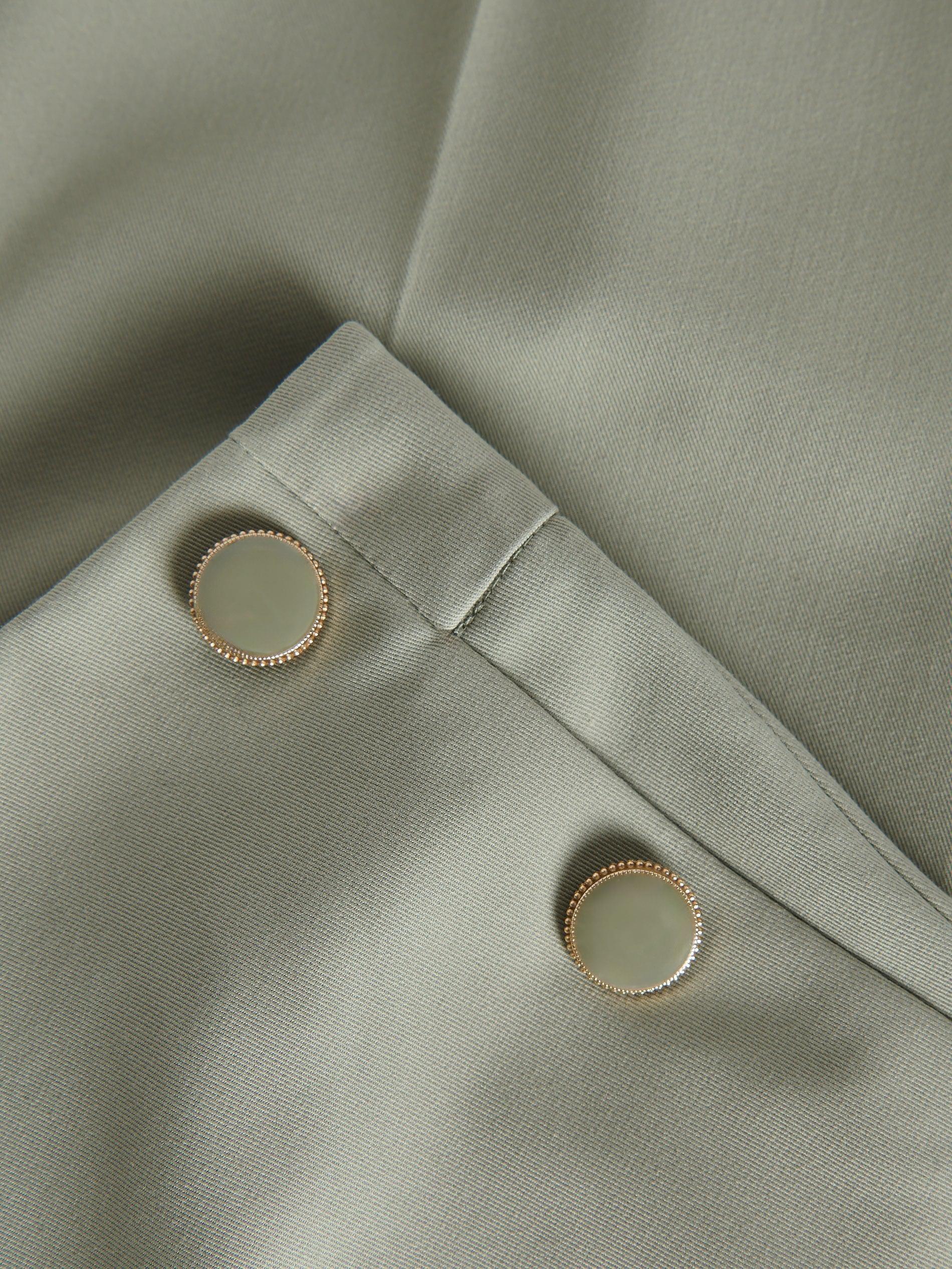Green Cigarette Trousers With Buttons, , large image number 5