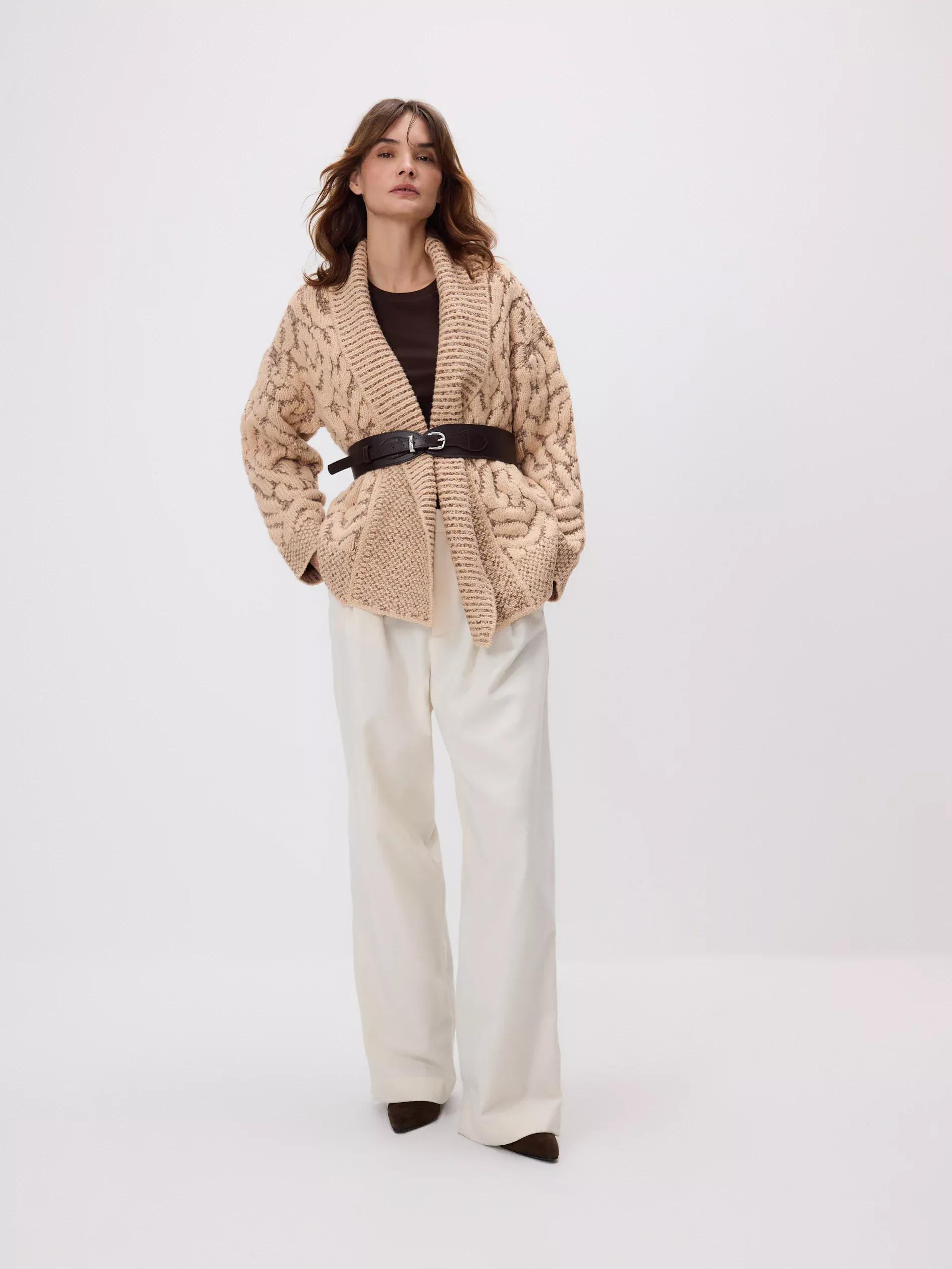 CREAM Trousers with pleats, Ivory, large image number 0