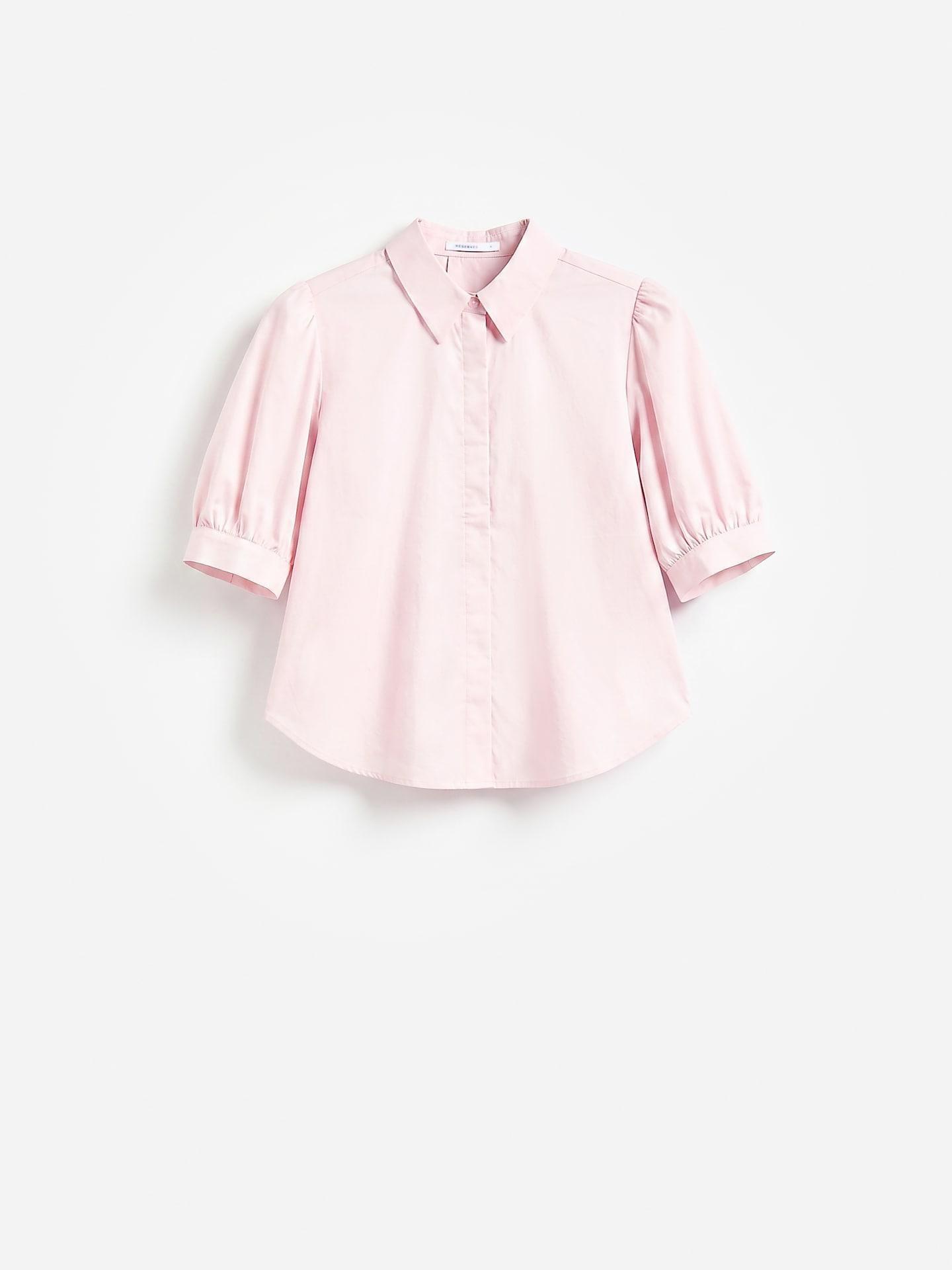 Pink Shirt With Puffy Sleeves, Pink, large image number 4