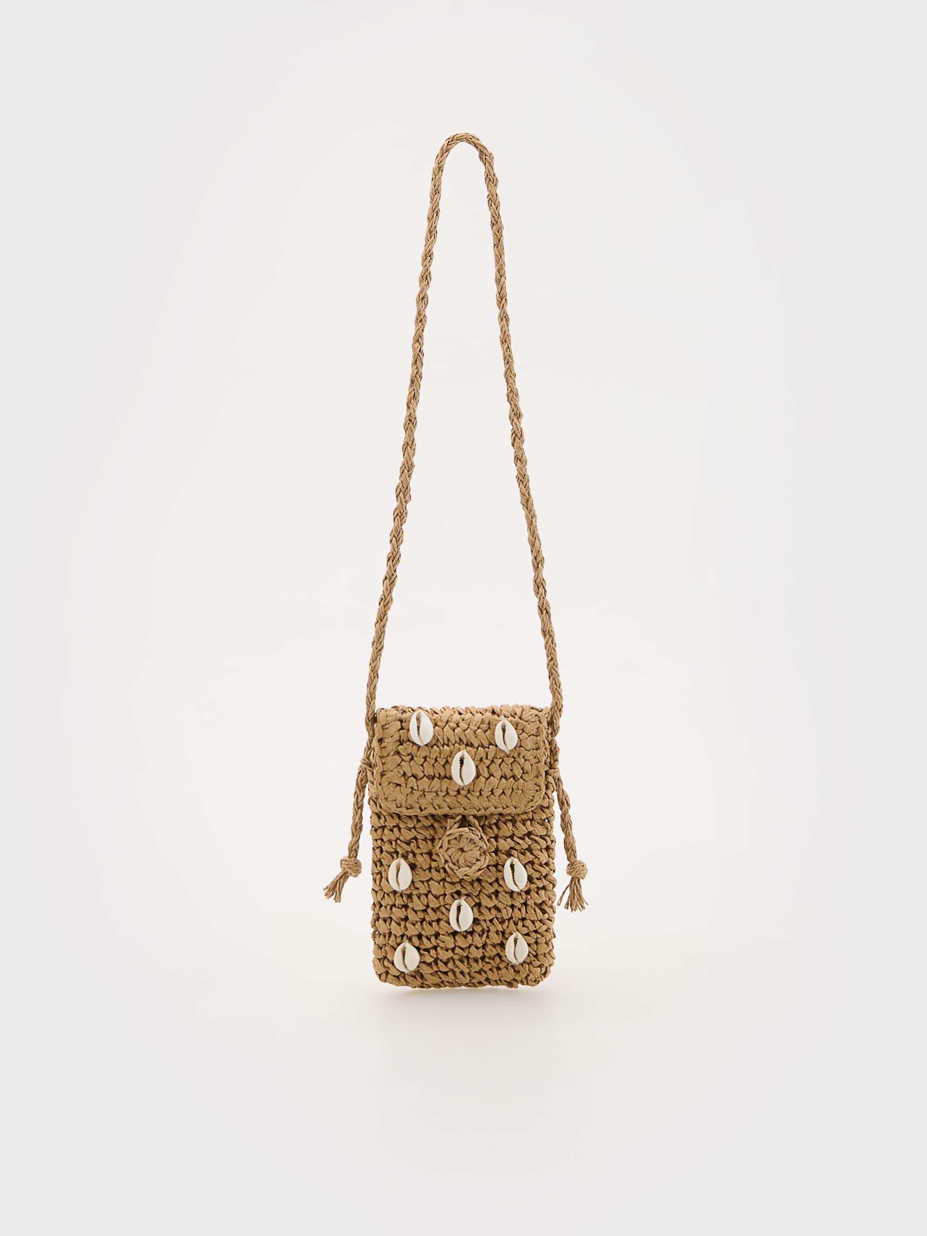Beige Textured Handbag, Kids Girls, Ivory, large image number 2