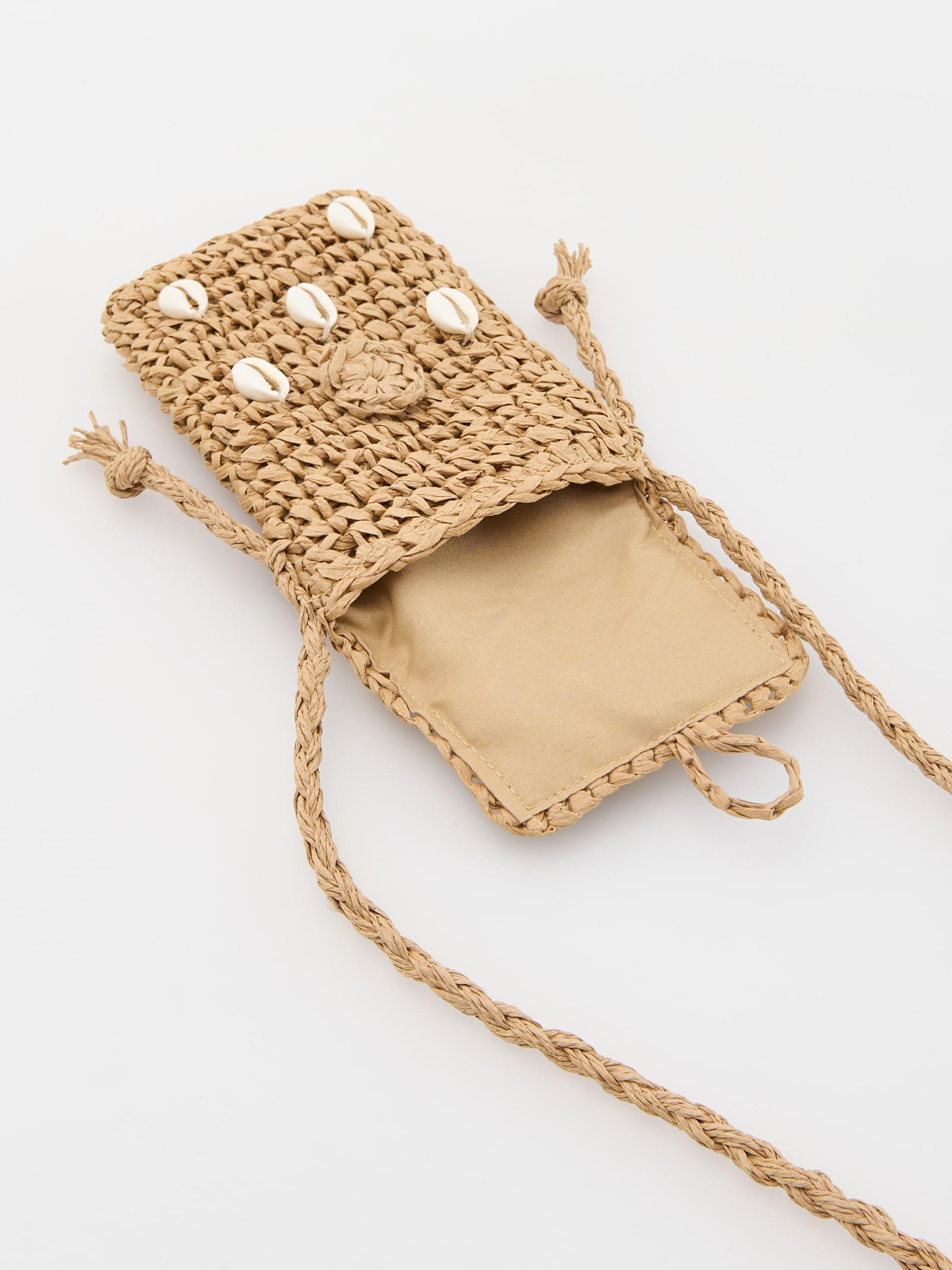 Beige Textured Handbag, Kids Girls, Ivory, large image number 6