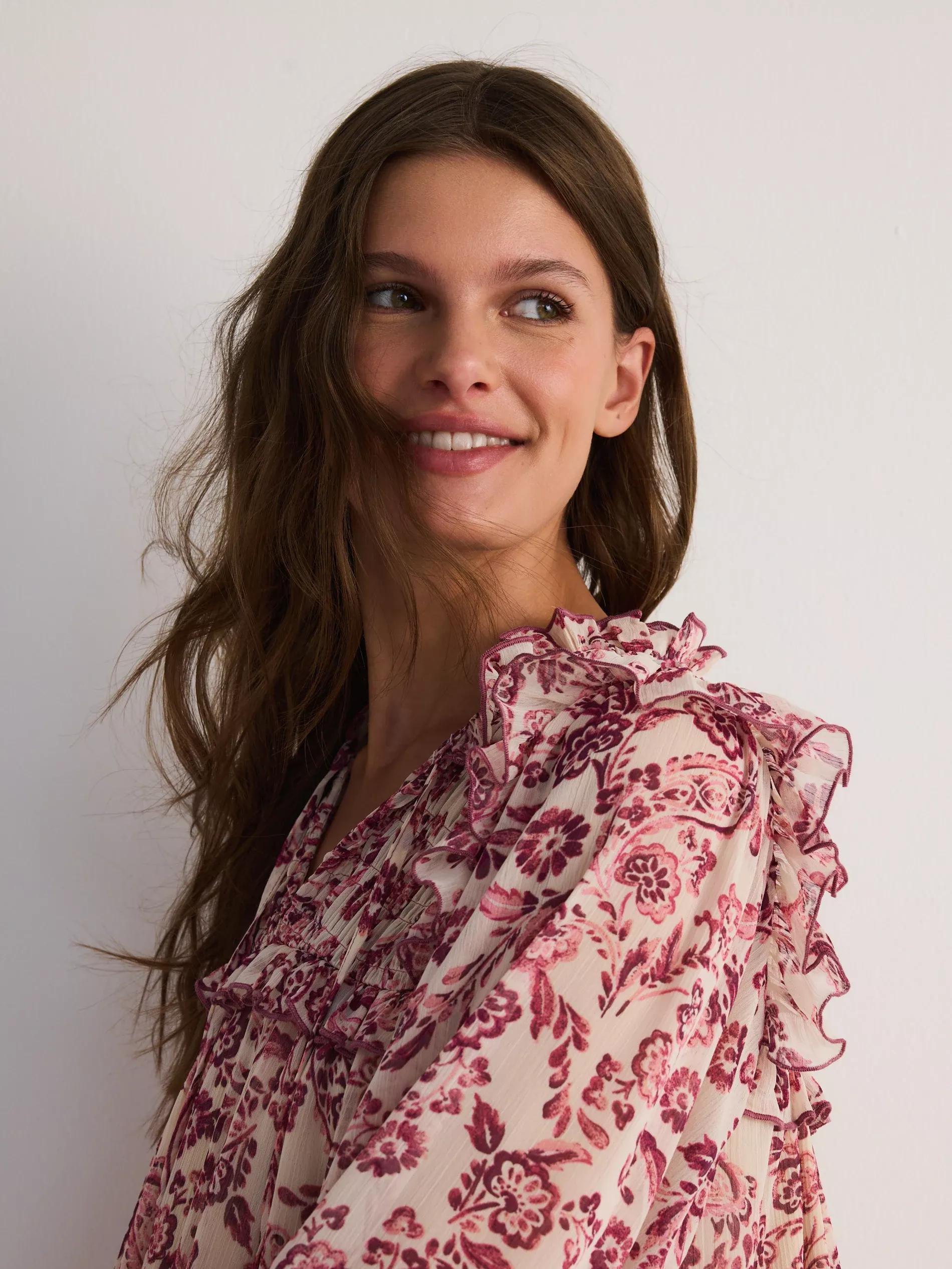 Pink Mini Dress With Pattern, , large image number 3