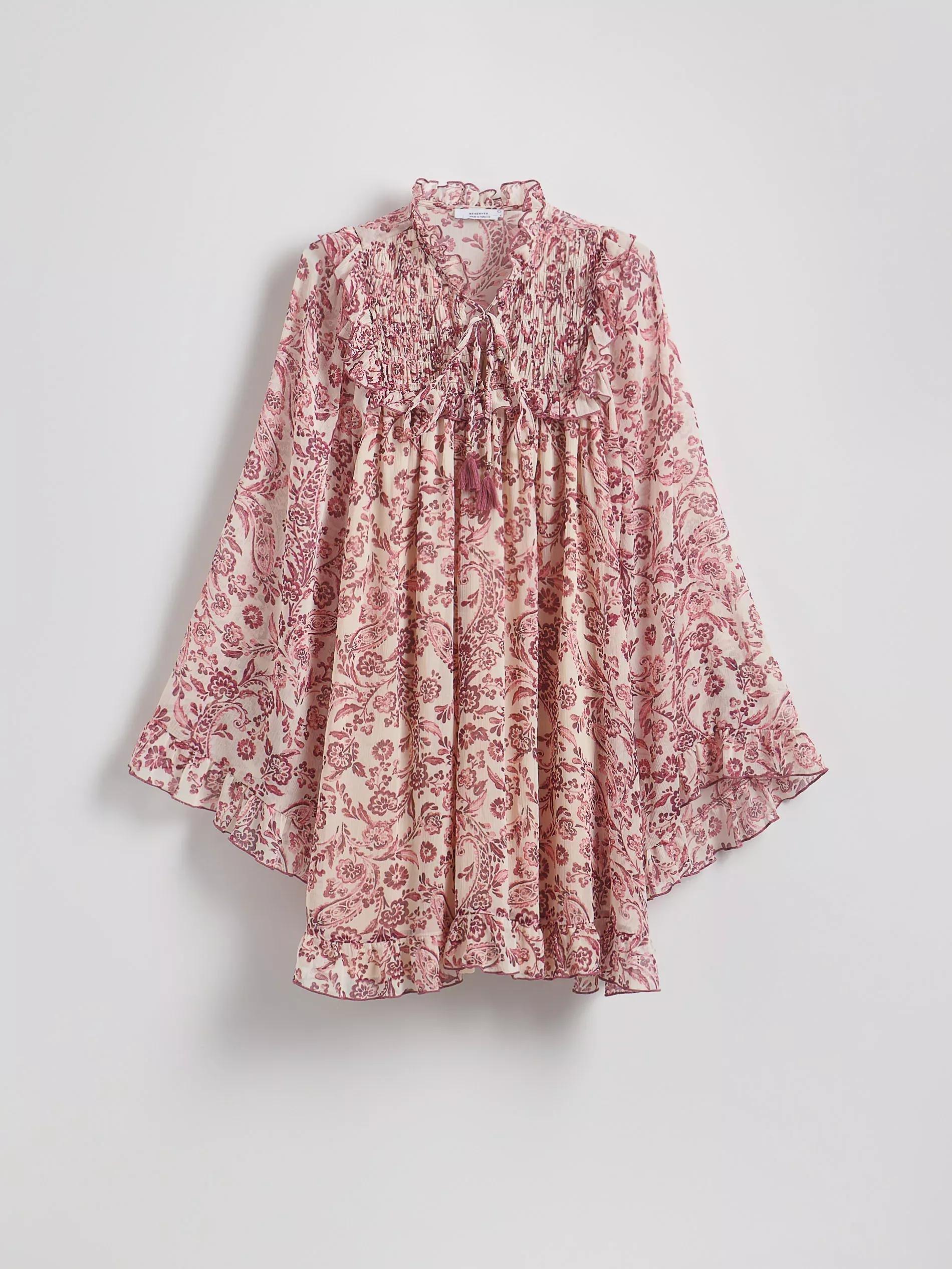 Pink Mini Dress With Pattern, , large image number 4