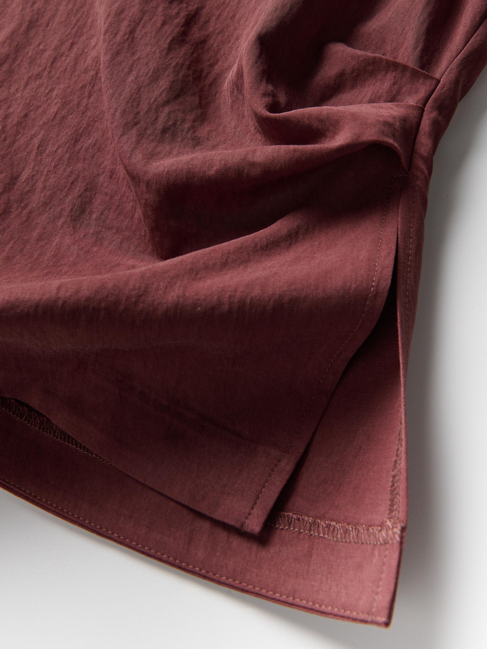 Maroon Lyocell Blend Blouse, Burgundy, large image number 4