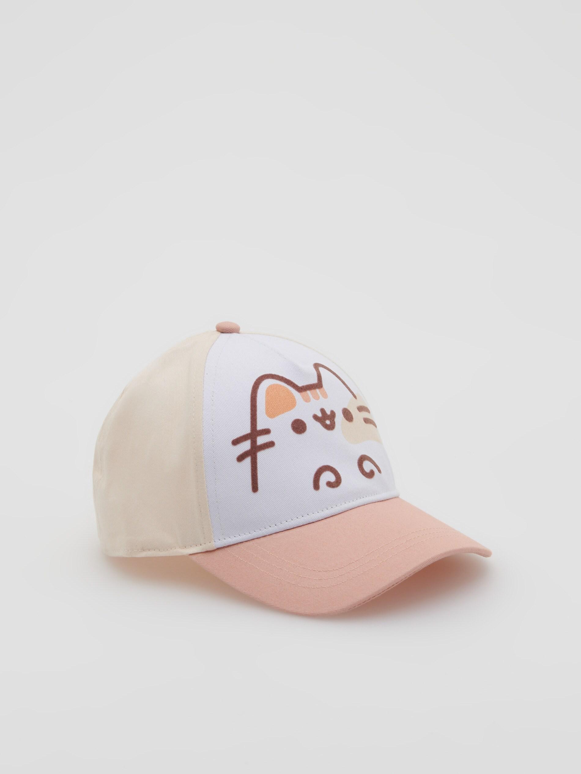 White Pusheen Basball Cap, Kids Girl, , large image number 0