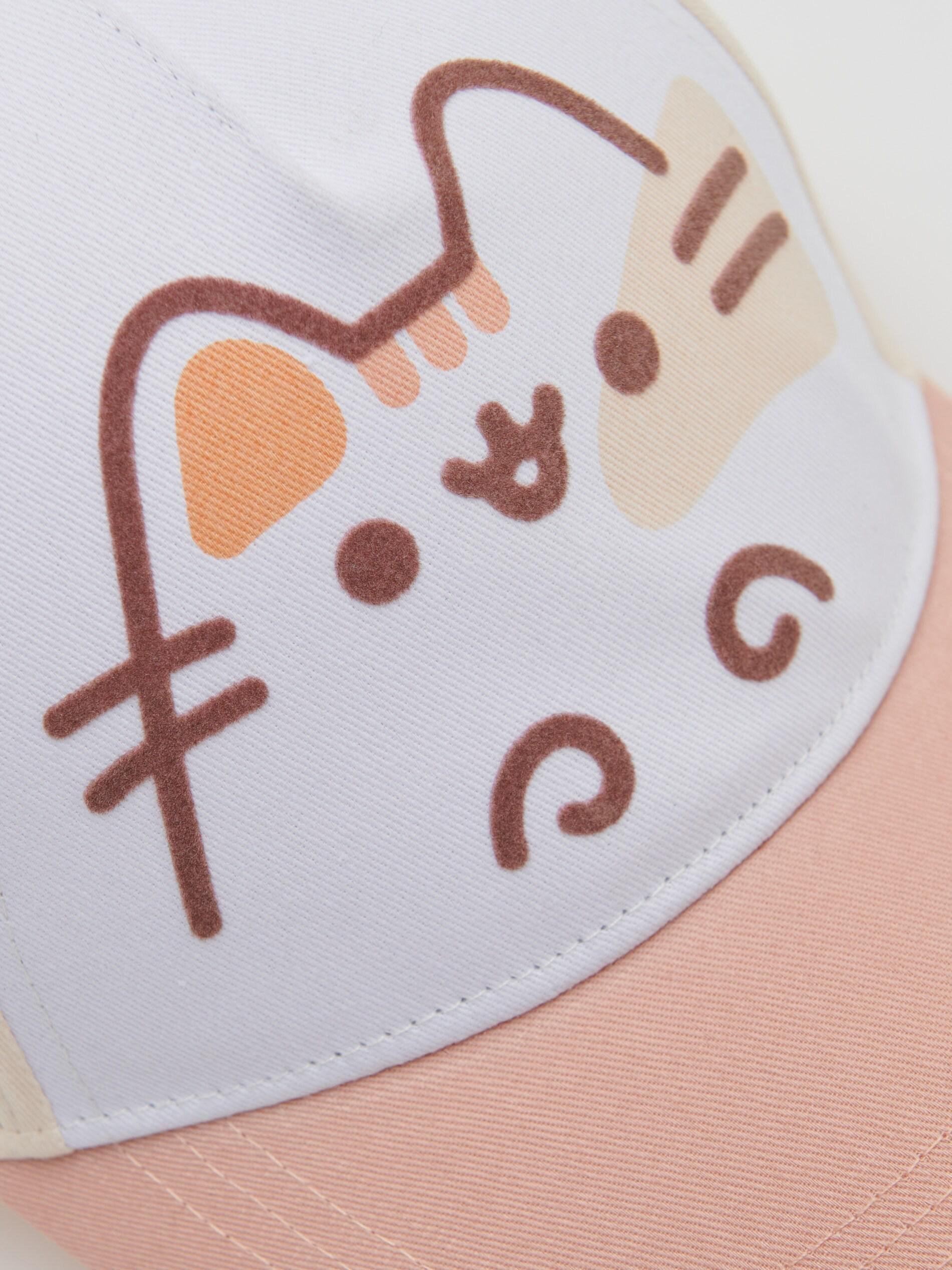 White Pusheen Basball Cap, Kids Girl, , large image number 1