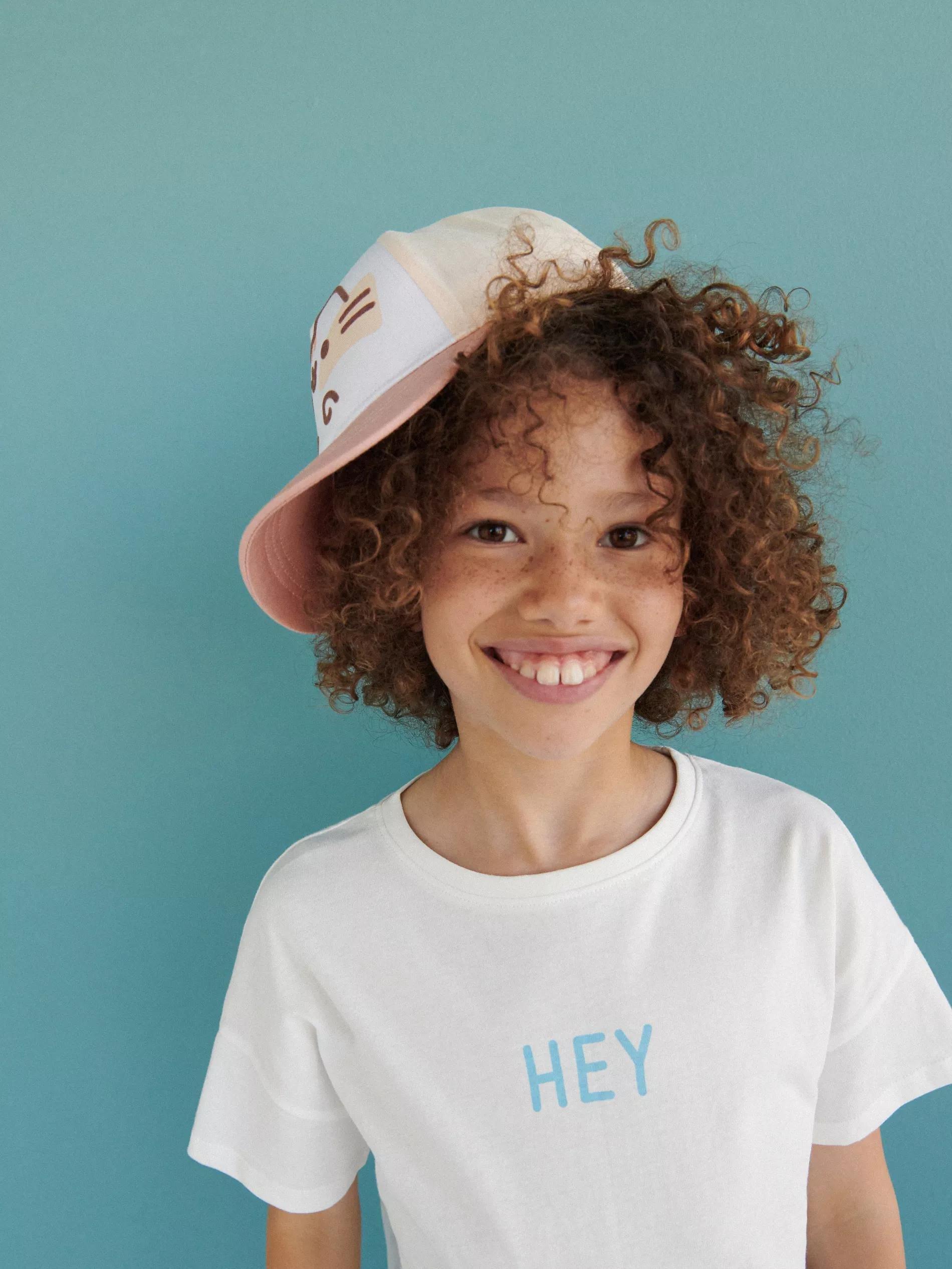 White Pusheen Basball Cap, Kids Girl, , large image number 2