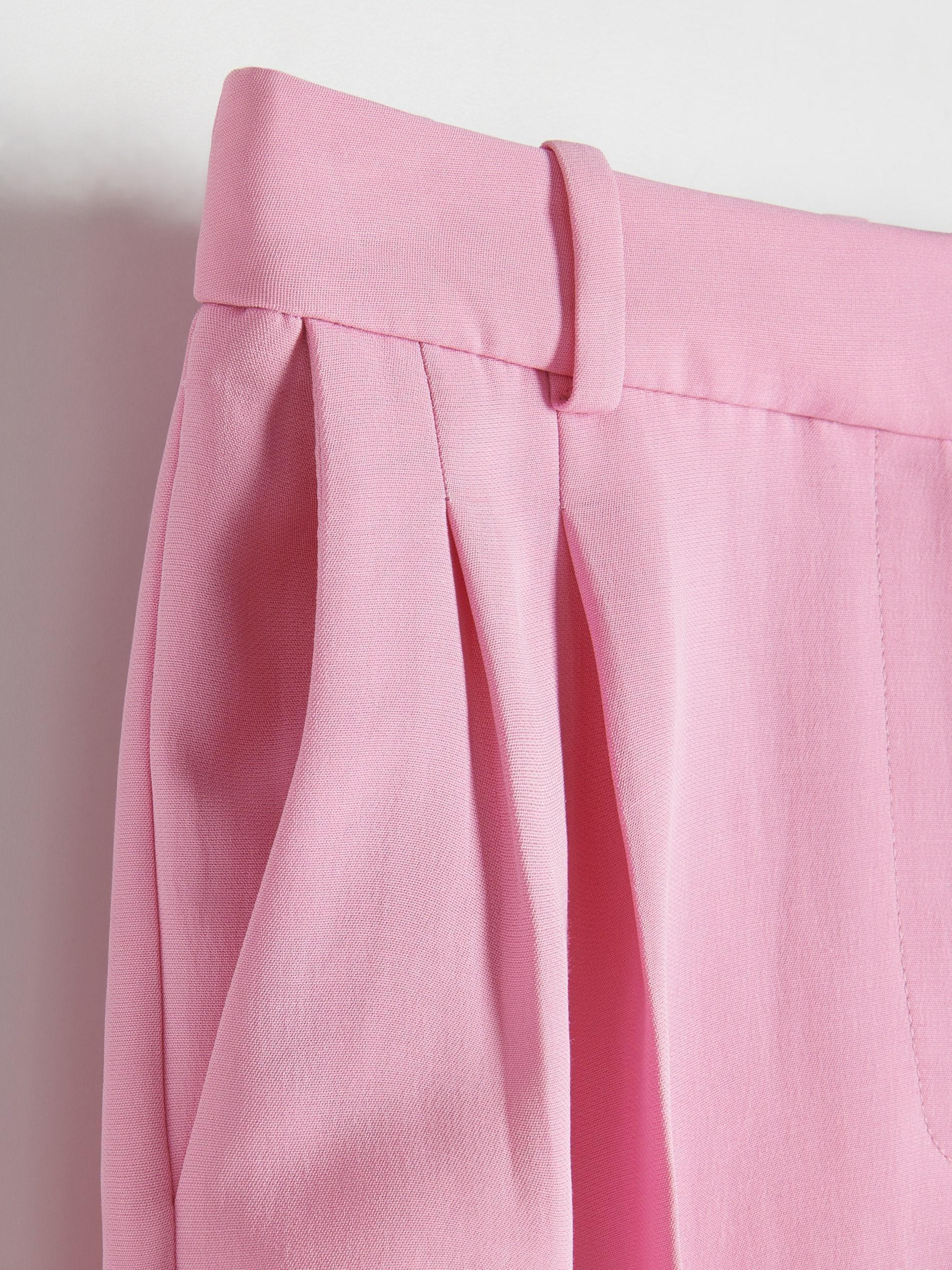 Pink Pressed Crease Trousers, , large image number 5