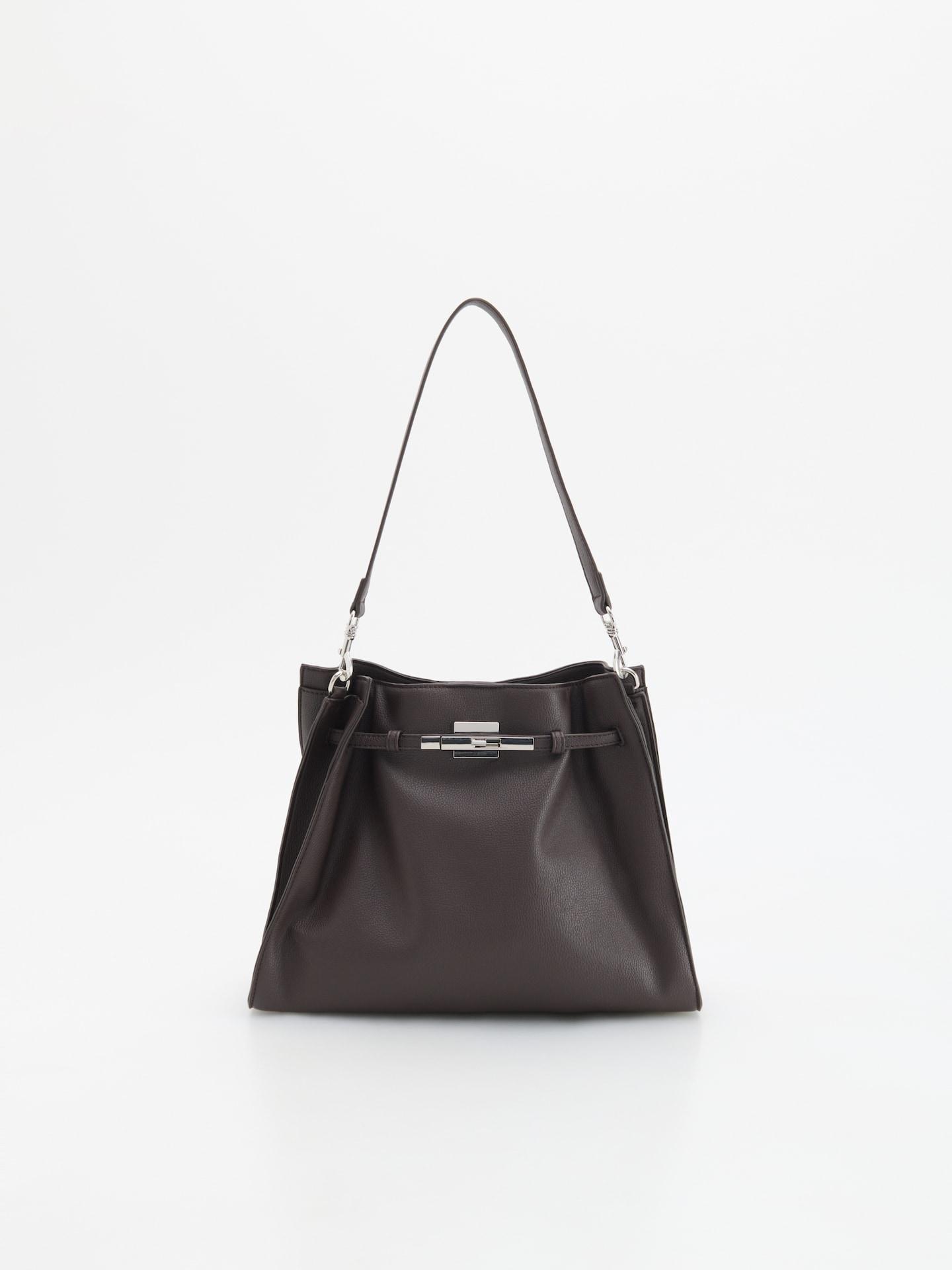Brown Shoulder Bag, Brown, large image number 0