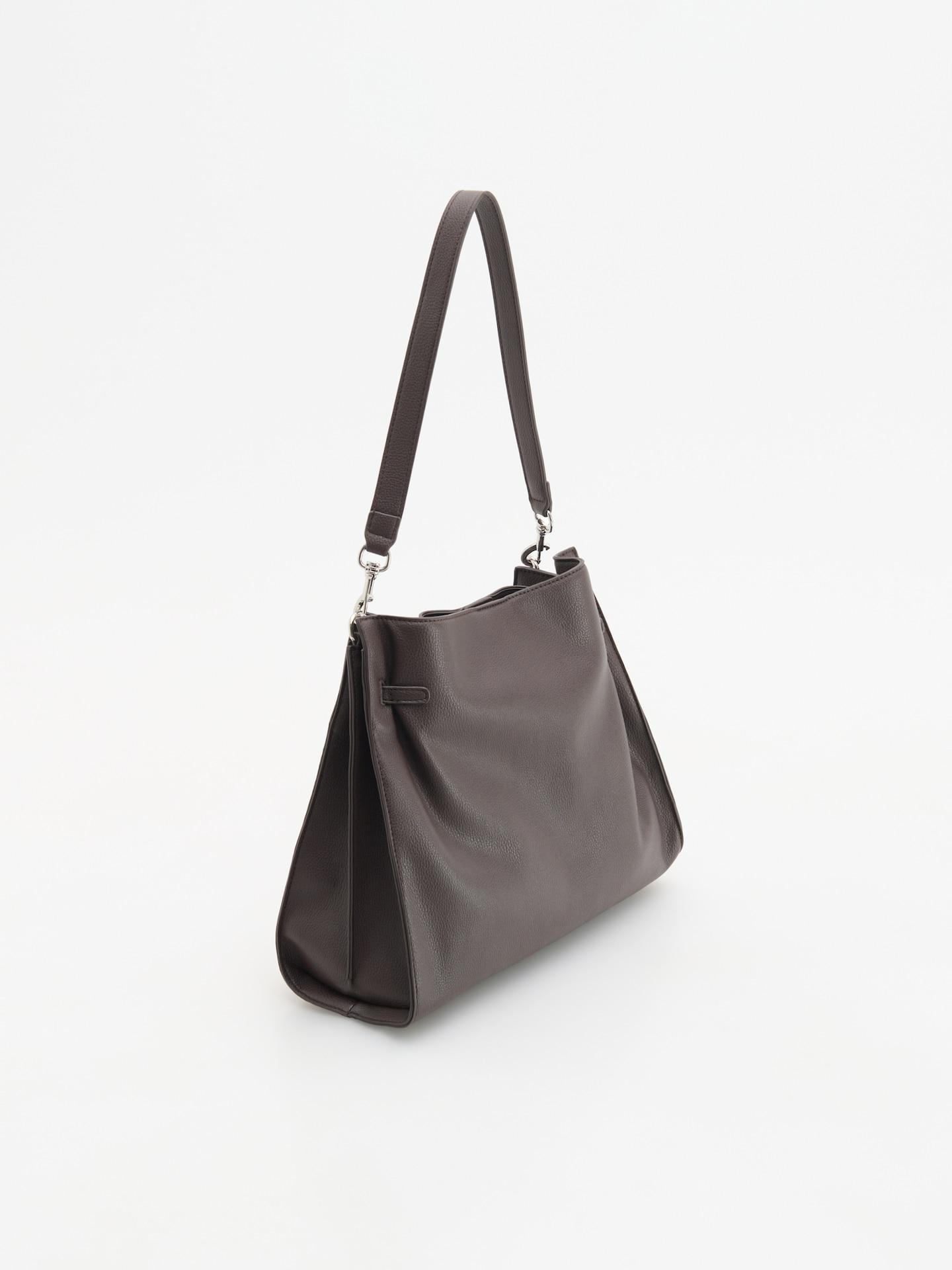 Brown Shoulder Bag, Brown, large image number 2