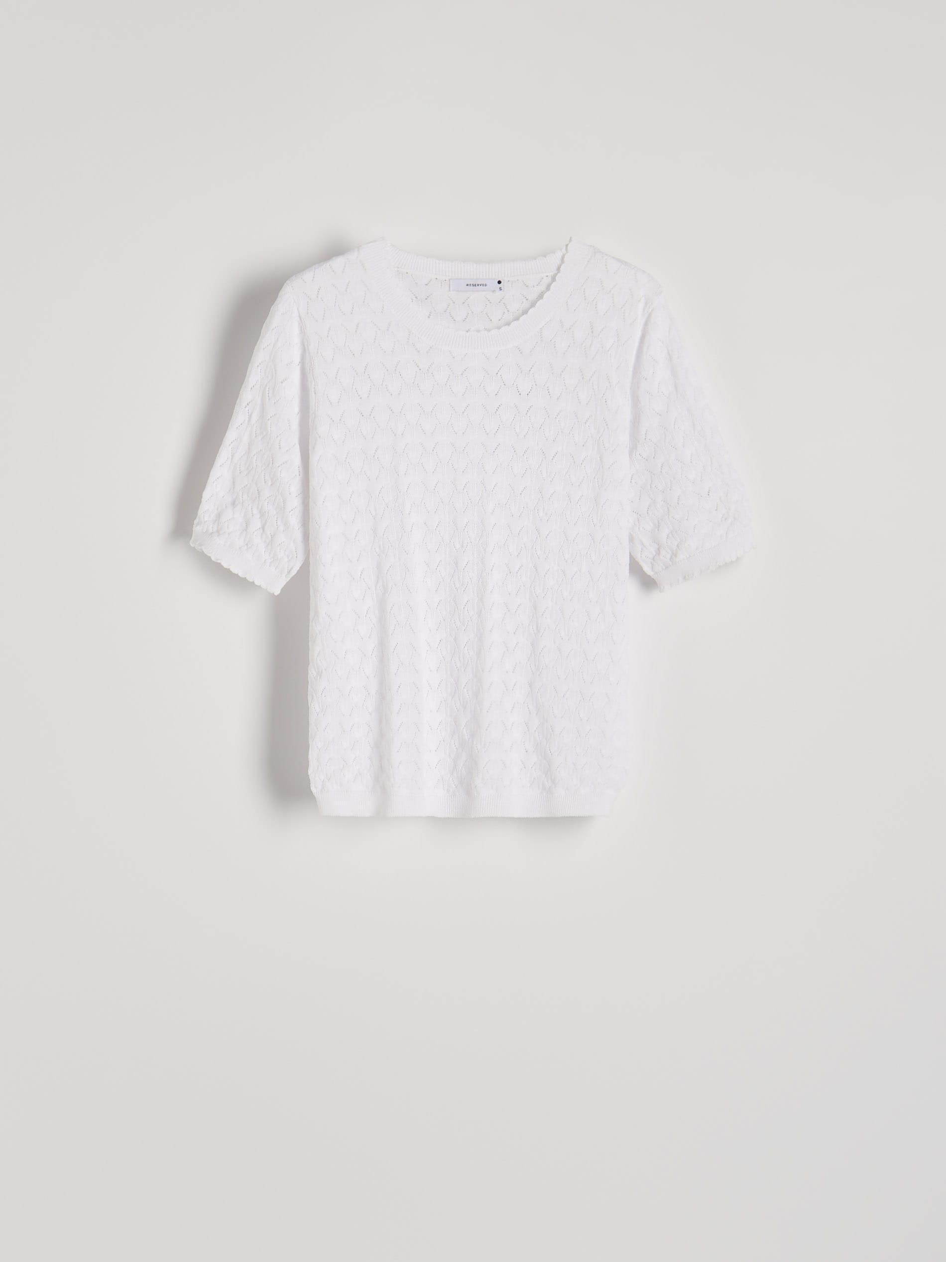 Beige Laced Patterned Top, , large image number 5
