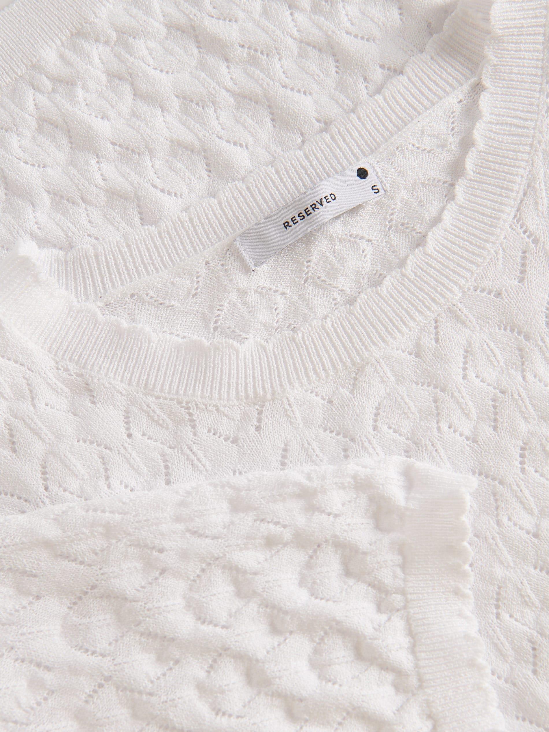 Beige Laced Patterned Top, , large image number 7