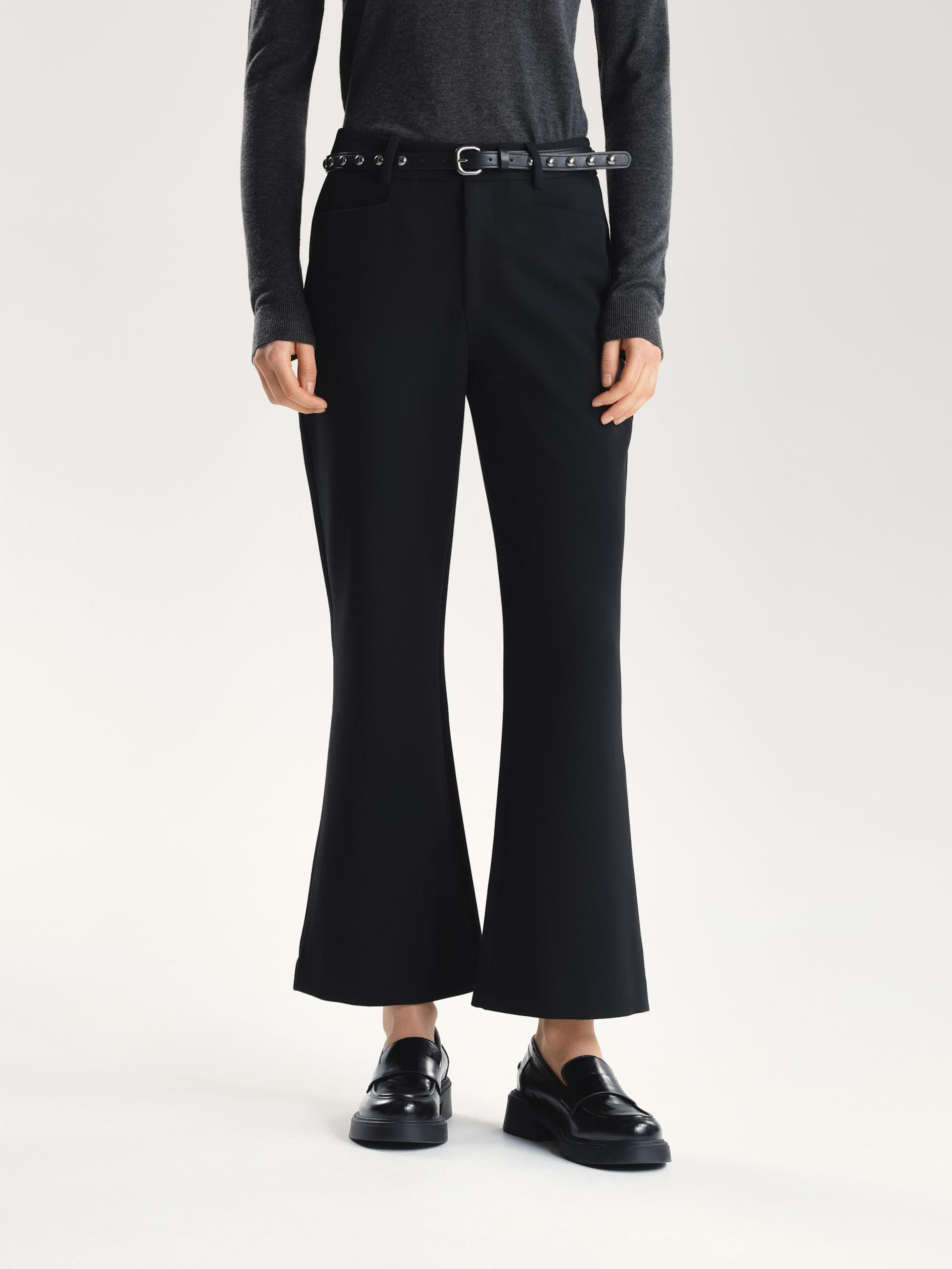 Black Trousers With Decorative Belt, Black, large image number 2